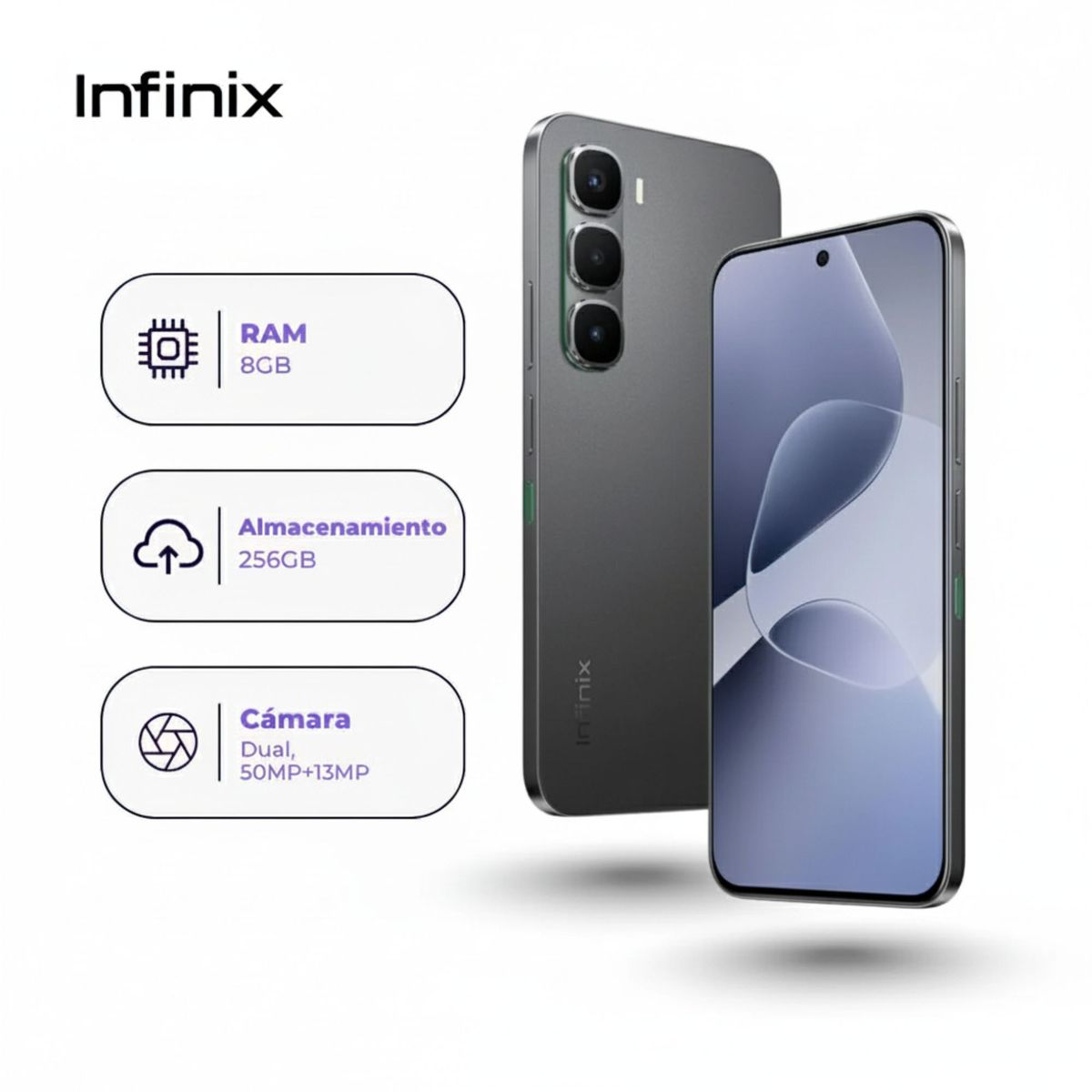 INFINIX - Infinix Hot 60 Pro 8RAM 256GB Negro
