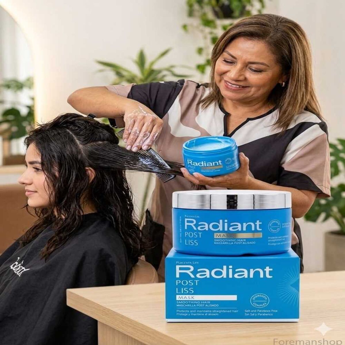 PLACENTA LIFE RADIANT - Mascarilla Post Alisado Radiant Post Liss  350G