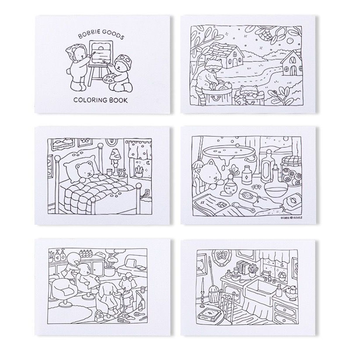 GENERICO - Libro para Colorear Bobbie Goods rosado - anillado
