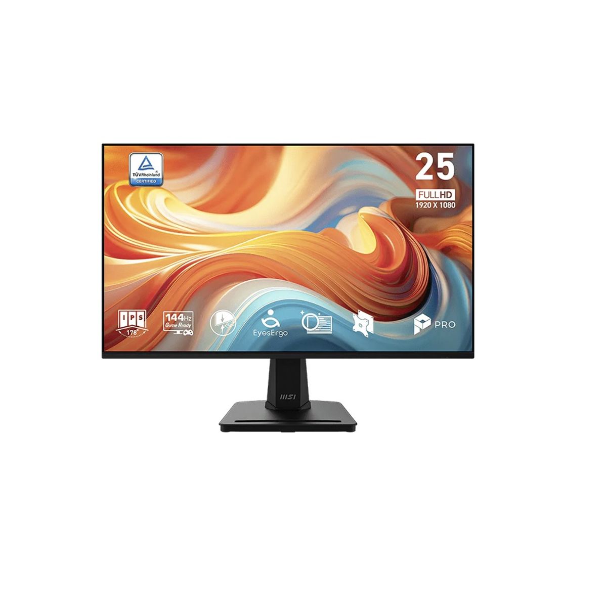 MSI - Monitor MSI PRO MP251 E14L 24.5 Pulg FHD IPS 144Hz HDMI VGA