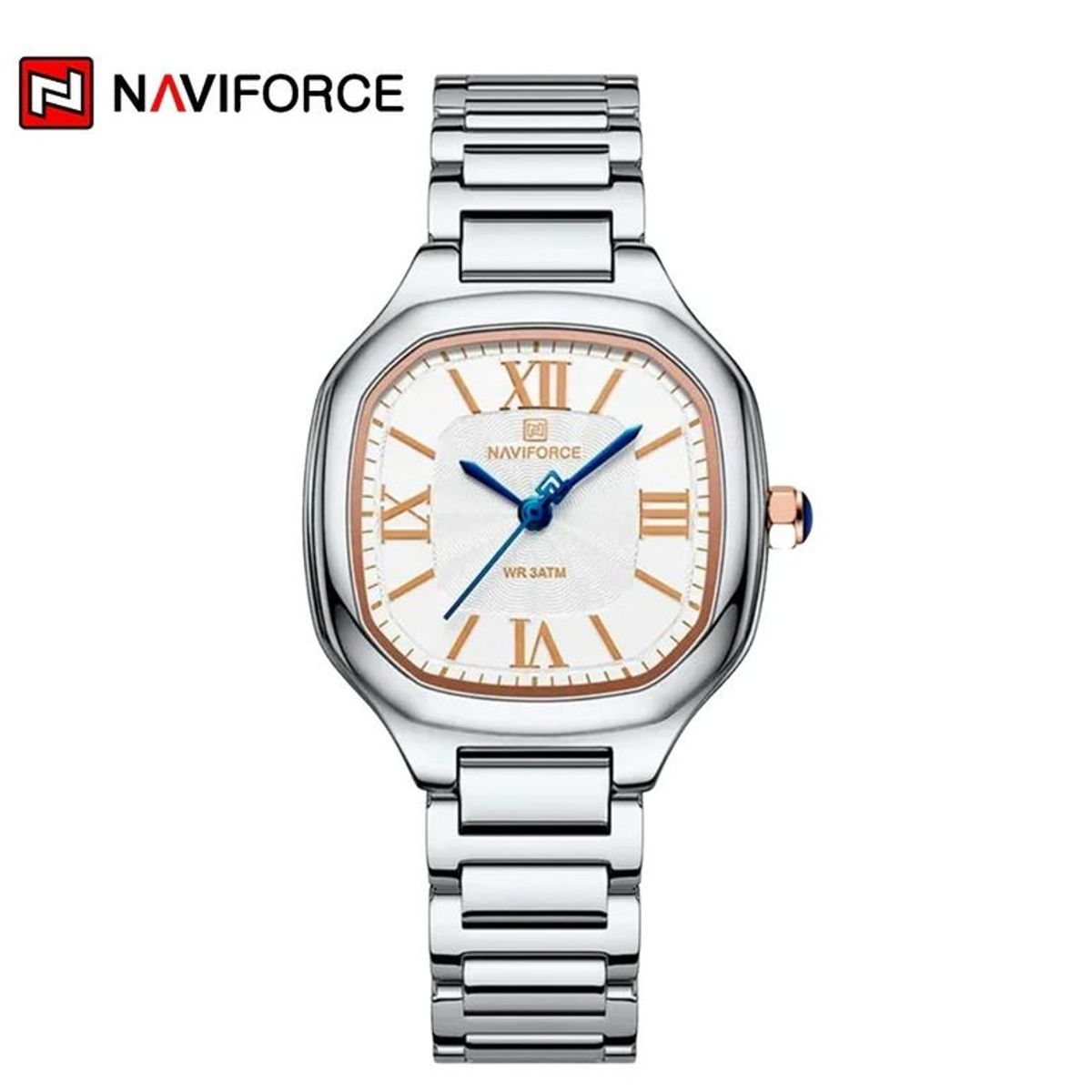 NAVIFORCE - Naviforce Mujer NF5042 Plateado con beige