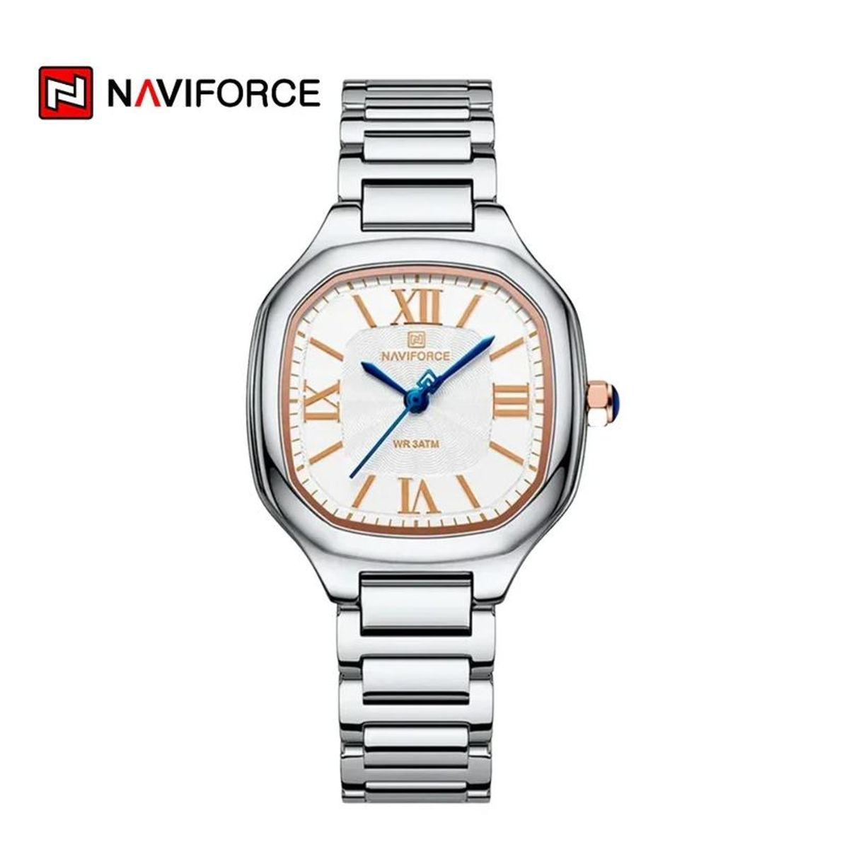 NAVIFORCE - Naviforce Mujer NF5042 Plateado con beige