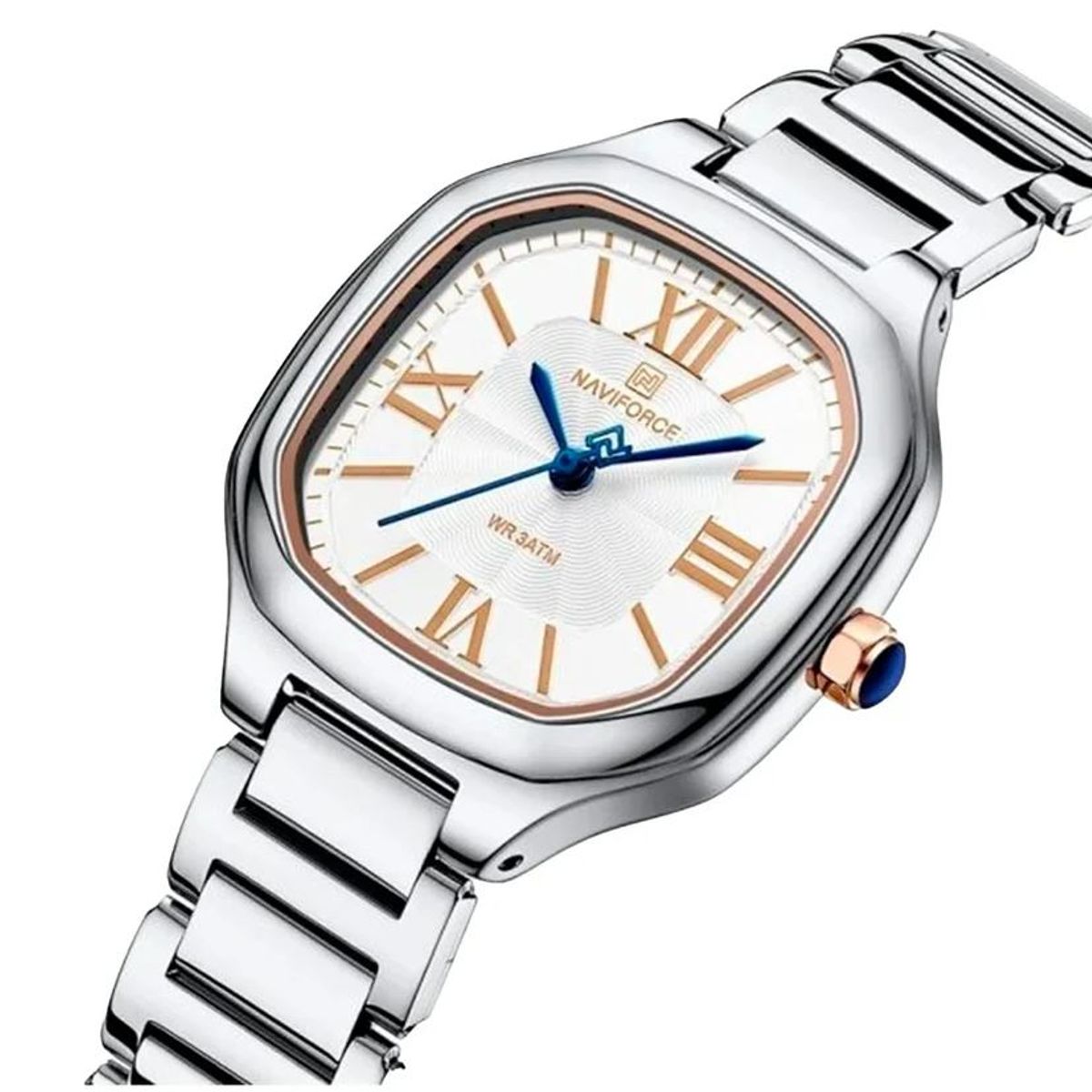 NAVIFORCE - Naviforce Mujer NF5042 Plateado con beige
