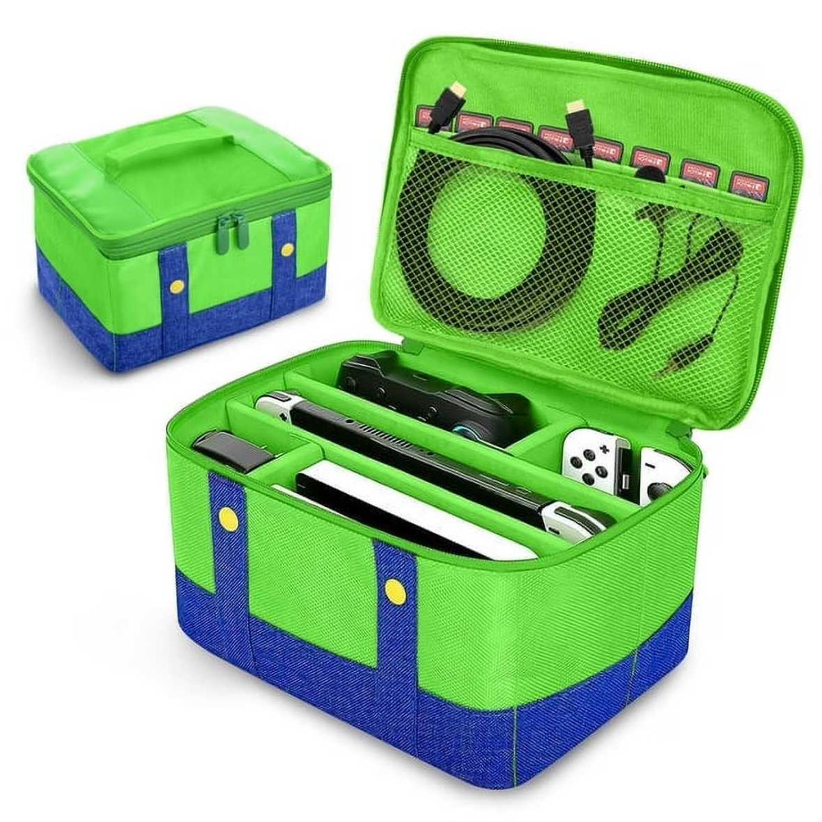Maleta para consola Verde y Azul transportador de juegos, marca GENERICO - Foto 2