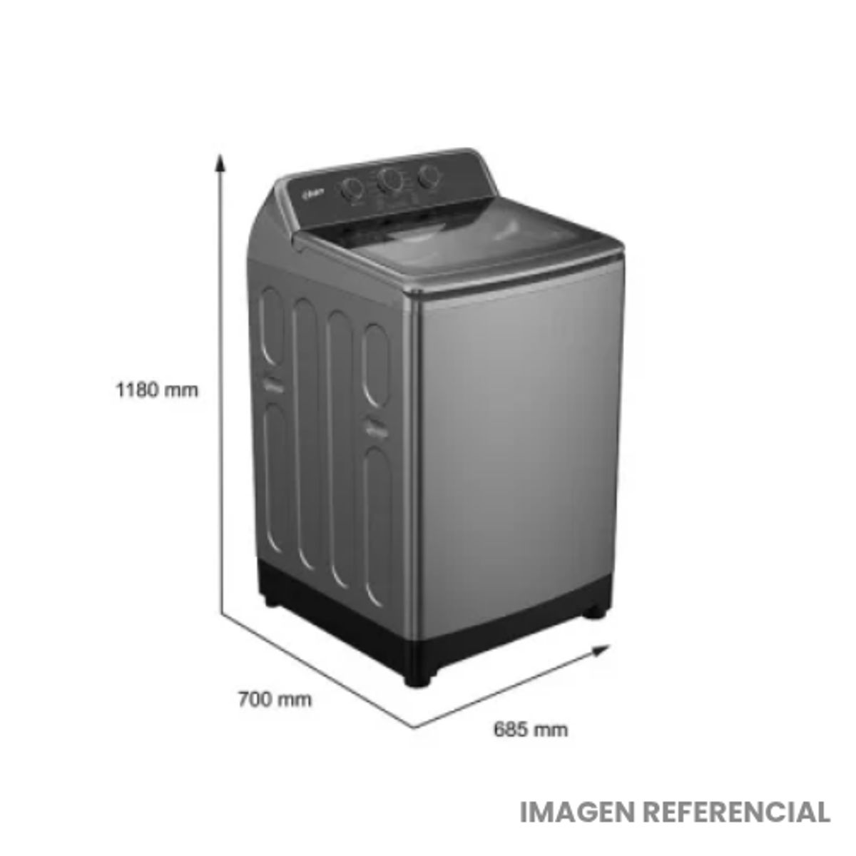 OSTER - Lavadora Oster Carga Superior 20kg OS-PWSMDW201S Silver