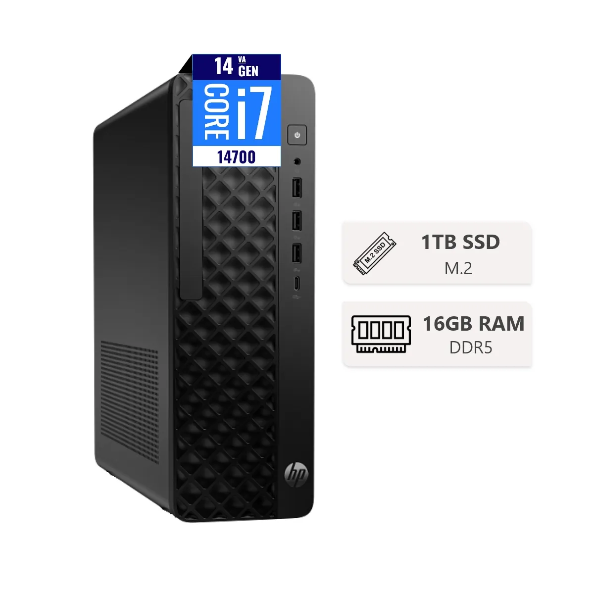 HP - CPU HP Pro SFF 280 G9, Core i7-14700, 16GB DDR5, 1TB, Windows 11 Pro