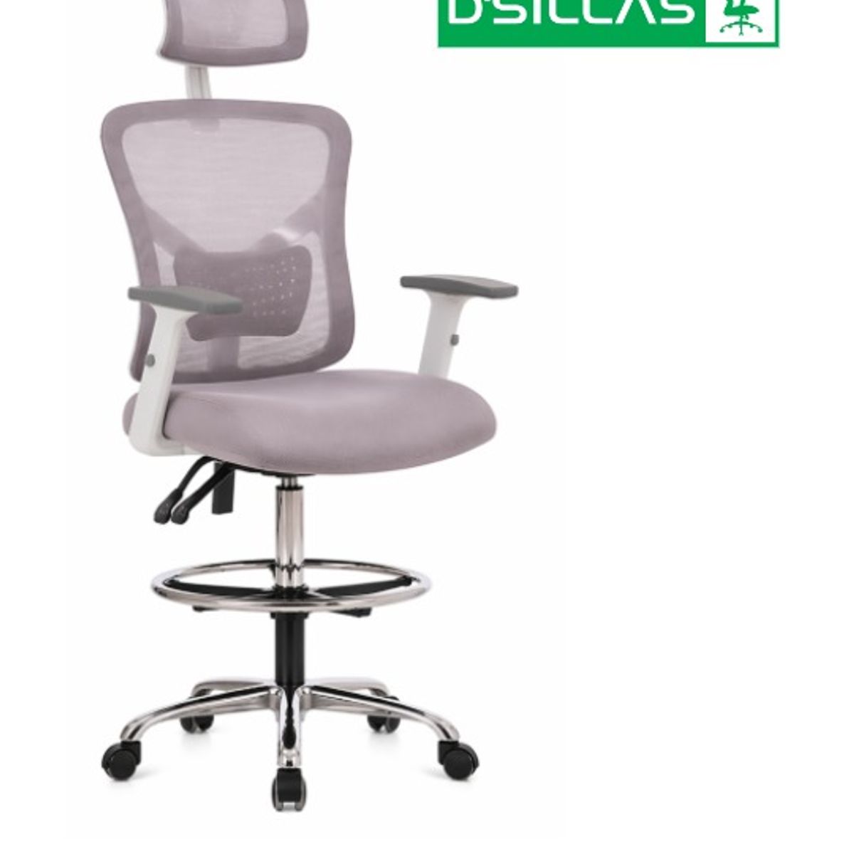 GENERICO - SILLA ERGONOMICA CAJERA VERSALLES PRO GRIS