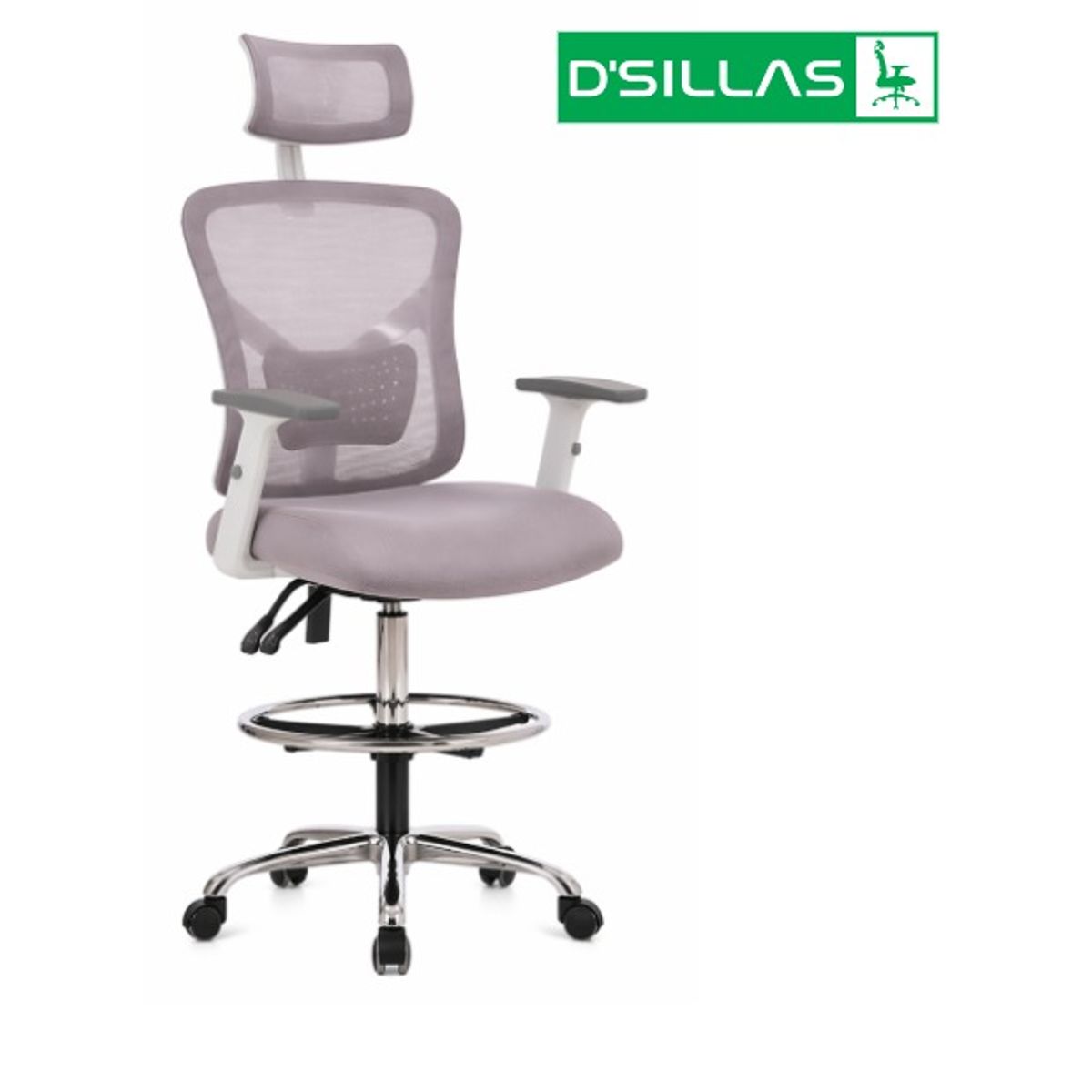 GENERICO - SILLA ERGONOMICA CAJERA VERSALLES PRO GRIS