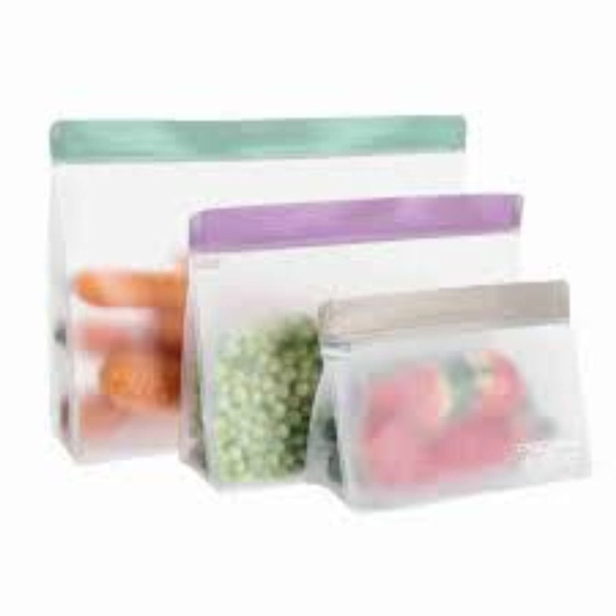 PEDRINI - Set de 3 bolsas reutilizables cierre hermético Pedrini