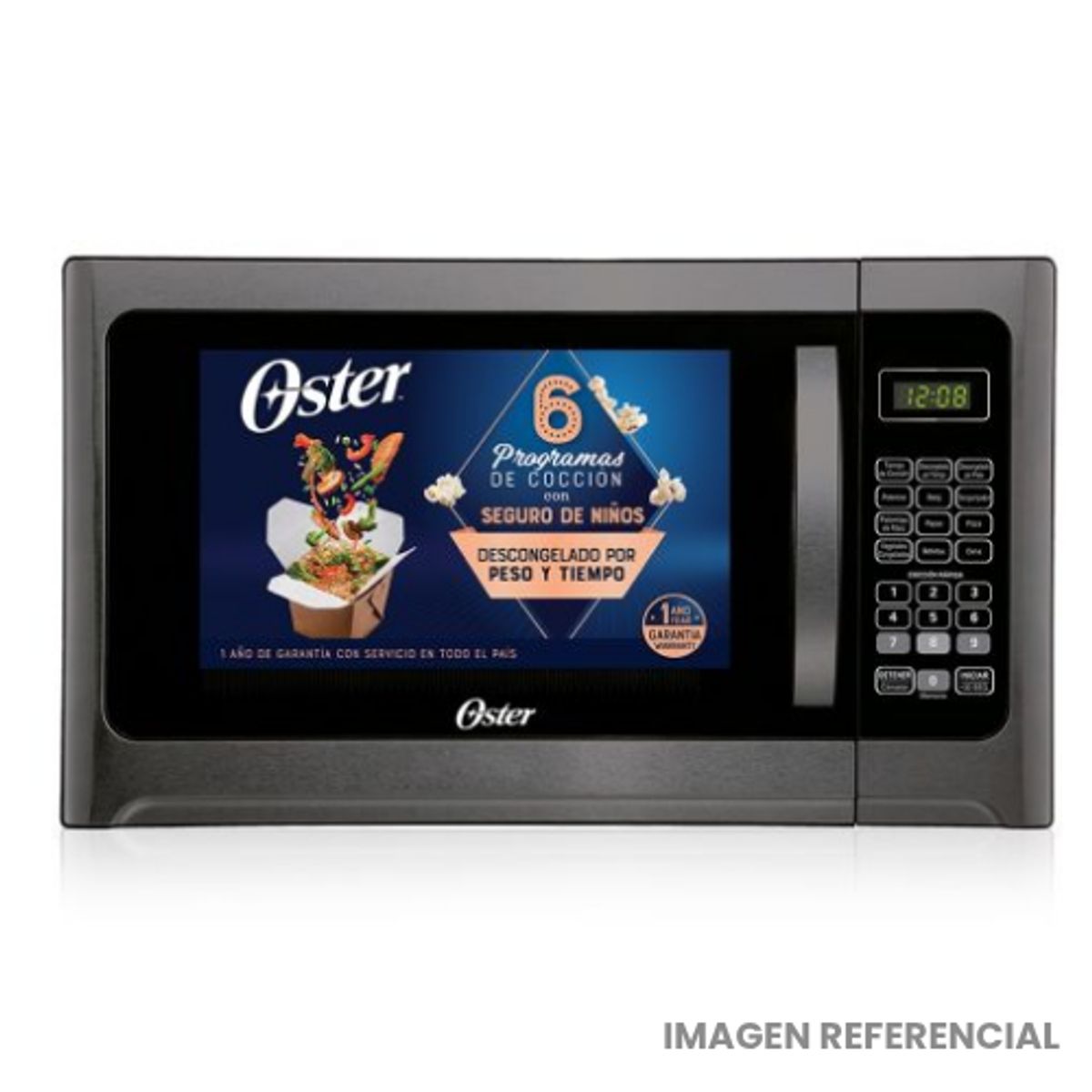 OSTER - Horno Microondas Oster 30 Litros POGGM61002 Negro/Acero