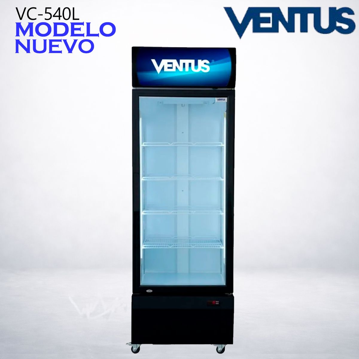 VENTUS - VISICOOLER 1 PTA DE VIDRIO 540 LT VENTUS VC-540L