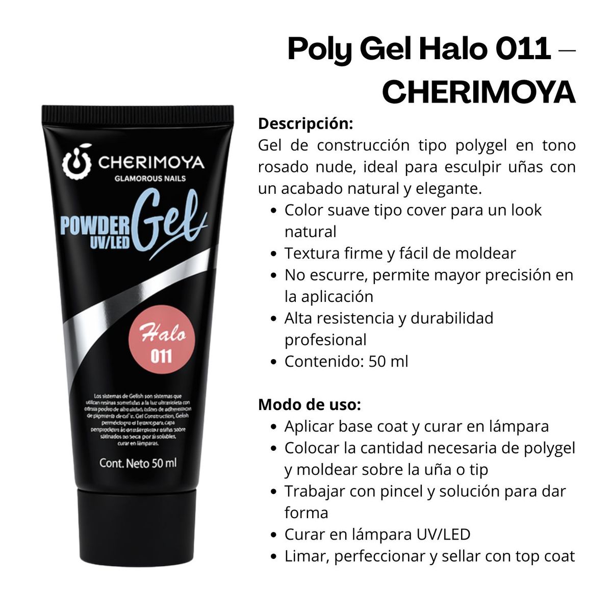 GENERICO - Poly Gel Halo 011  CHERIMOYA