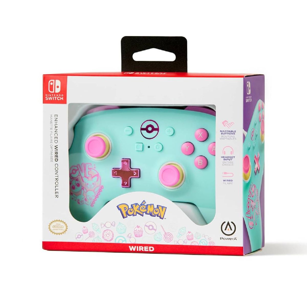 POKEMON - Mando Para Nintendo Pokemon Love Power A