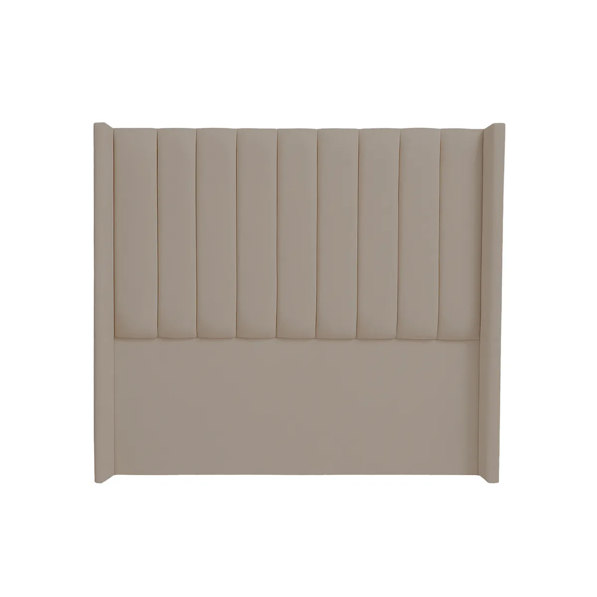 MUEBLES MACRUMO - Combo Cama tapizada Barcelona -2plz - Beige oscuro +colchón premium semiortopédico