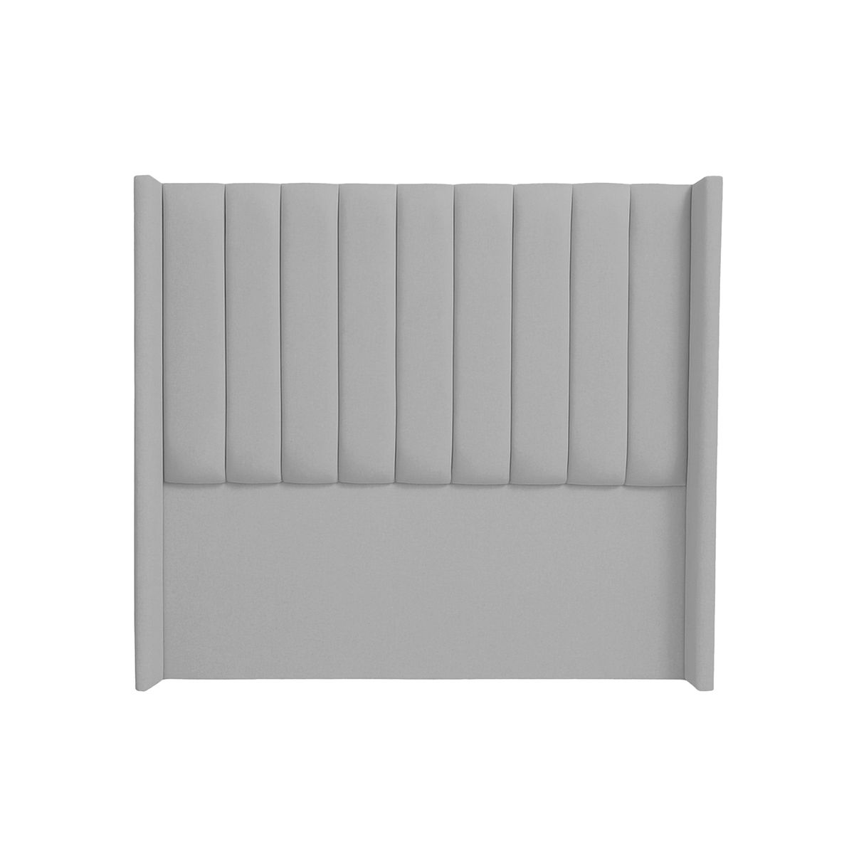 MUEBLES MACRUMO - Combo Cama tapizada Barcelona -2plz - Gris claro +colchón premium semiortopédico