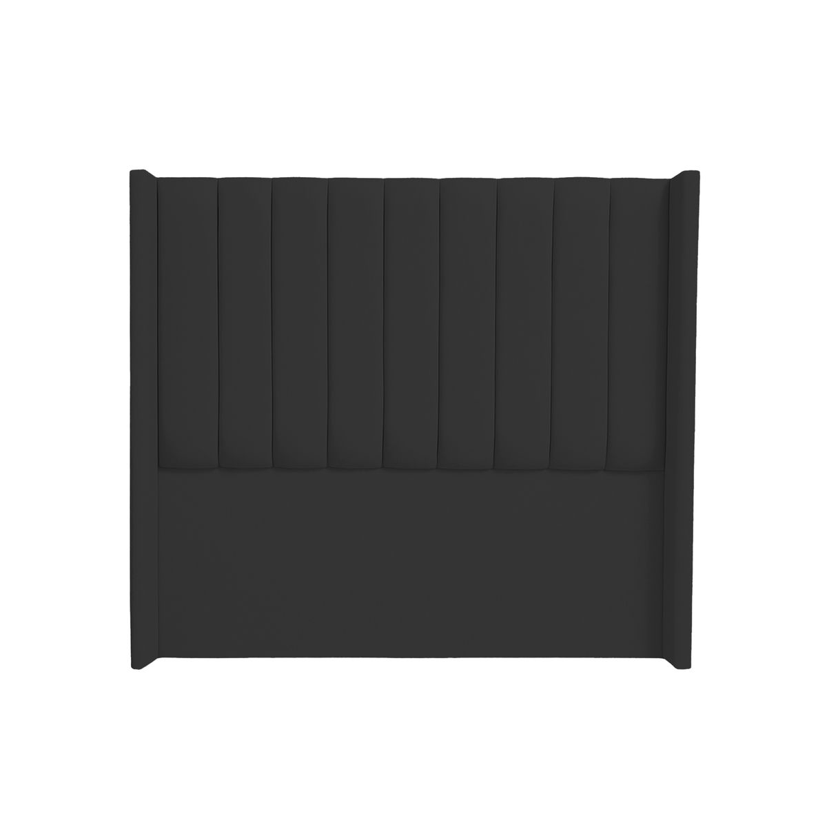 MUEBLES MACRUMO - Combo Cama tapizada Barcelona -2plz - Negro +colchón premium semiortopédico