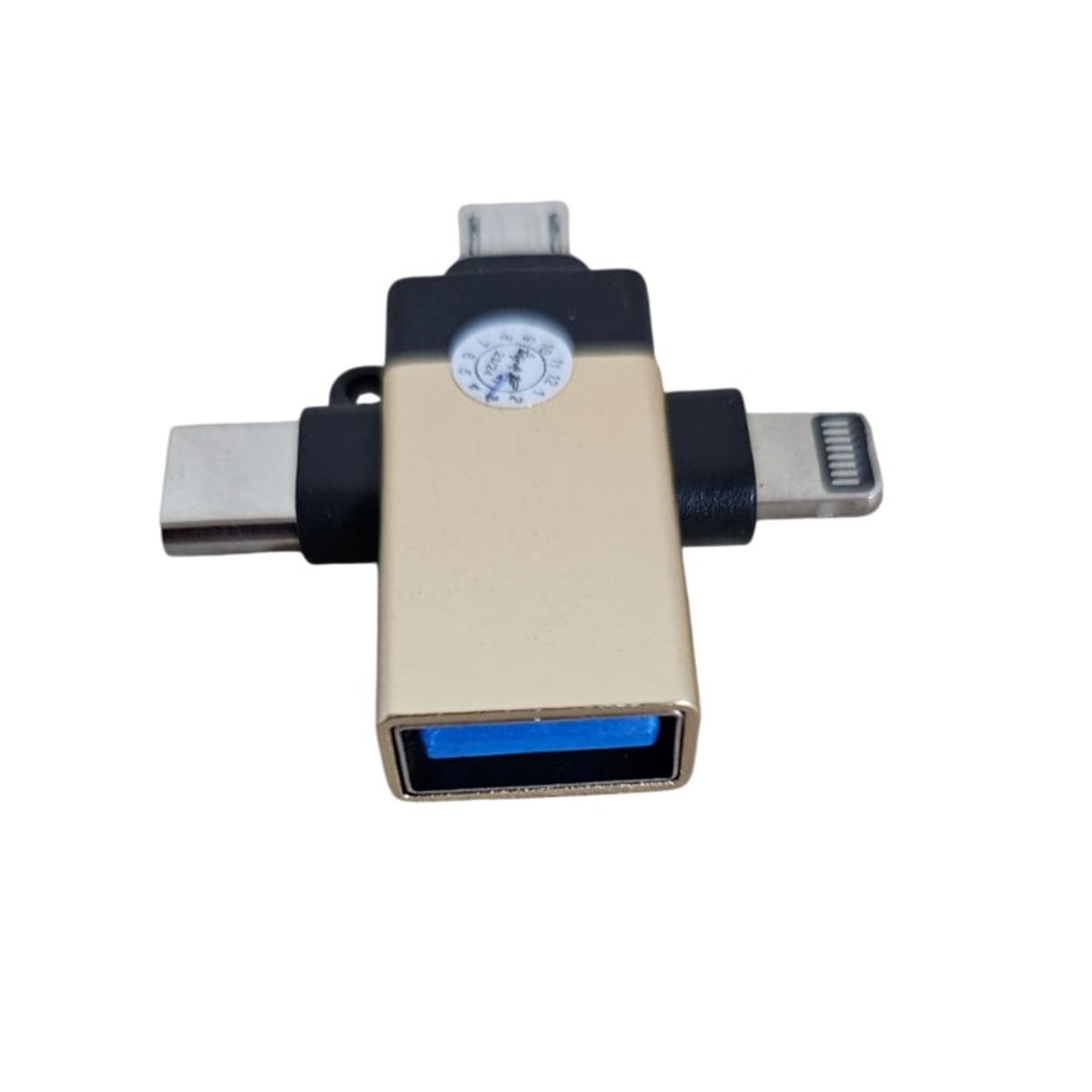 GENERICO - Adaptador 3 En 1 Para Ordenadores Usb Otg V8 Tipo C Lightning  X 2 UND
