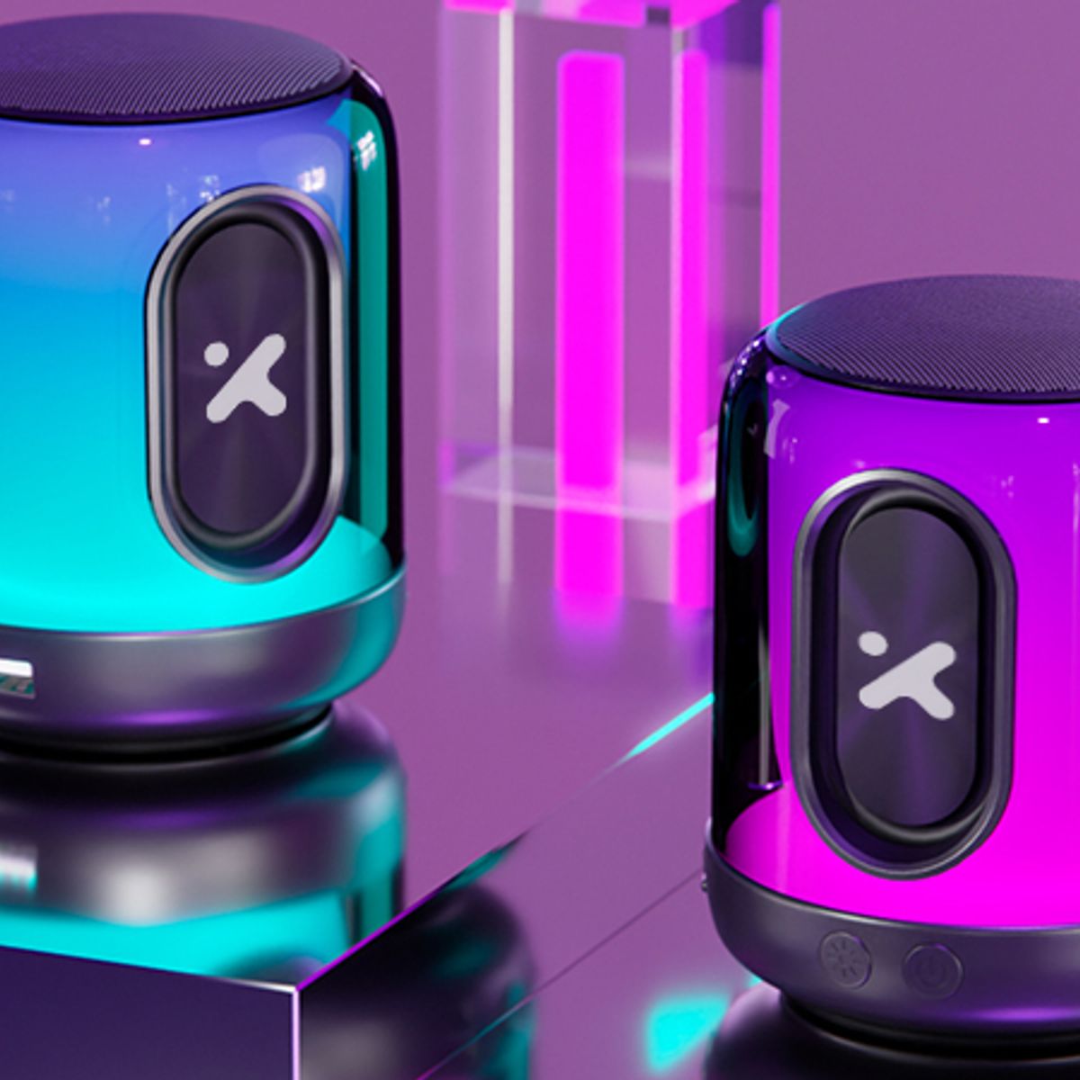 XTECH - PARLANTE BLUETOOTH XTECH XTS-617 - 5W RMS LUZ RGB BATERIA 15 HORAS