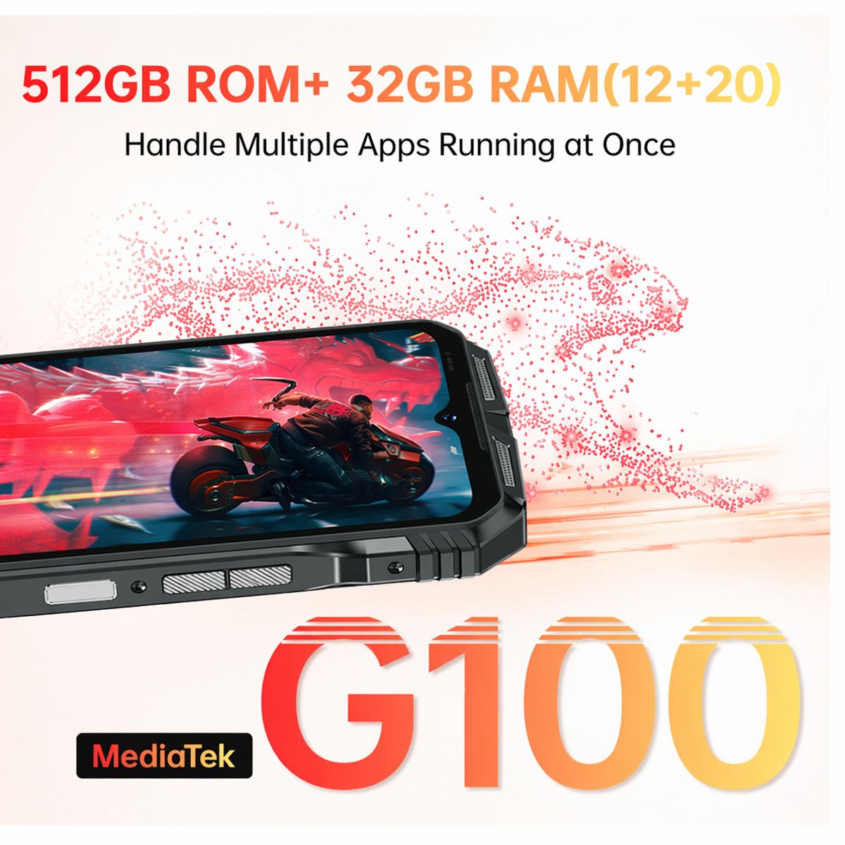 DOOGEE - Celular DOOGEE S118 4G, 32gb Ram, 512gb Rom, Helio G100, 10800 mAh, Verde