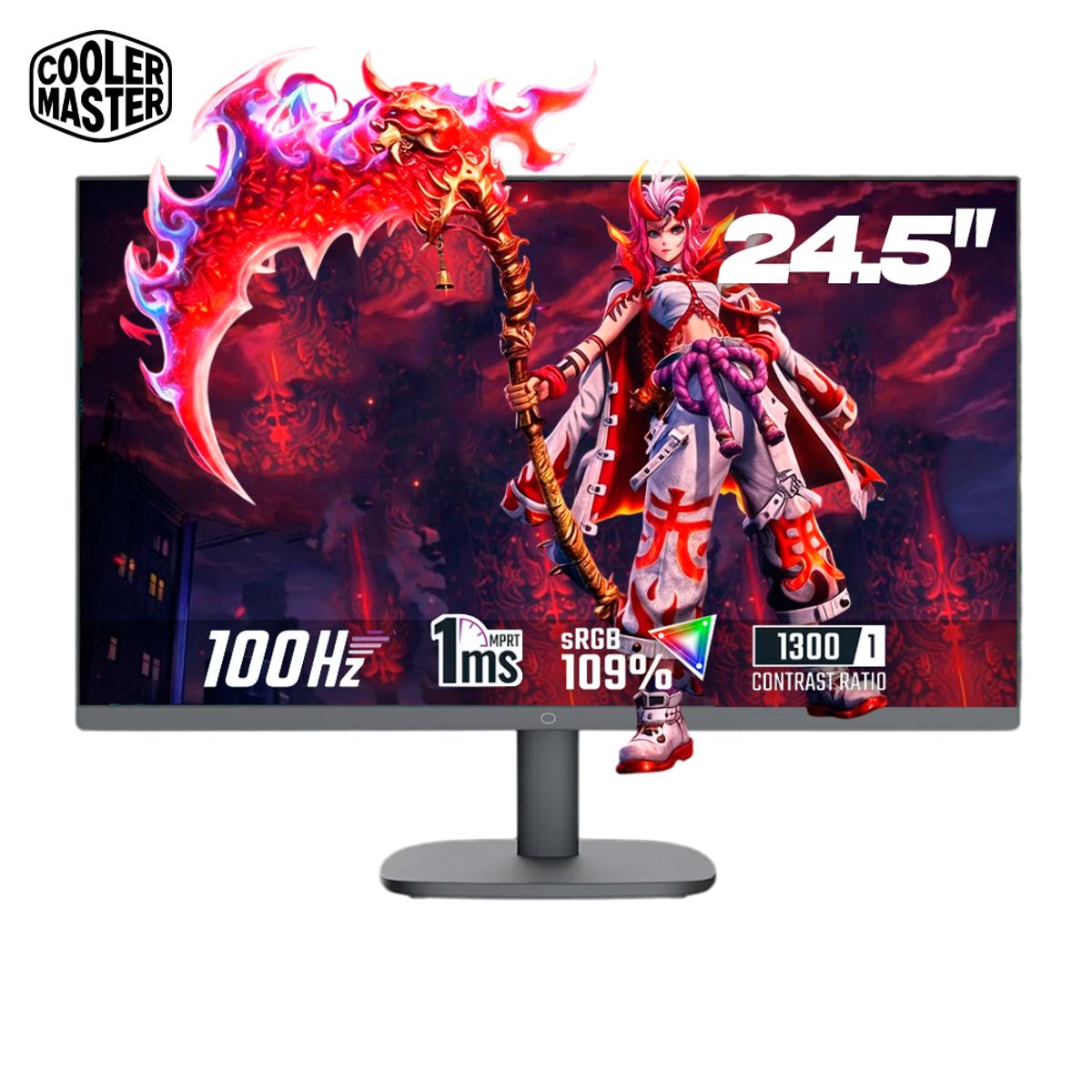 COOLER MASTER - Monitor 24 GA2501 pulgadas IPS Full HD 100Hz 1ms Cooler Master