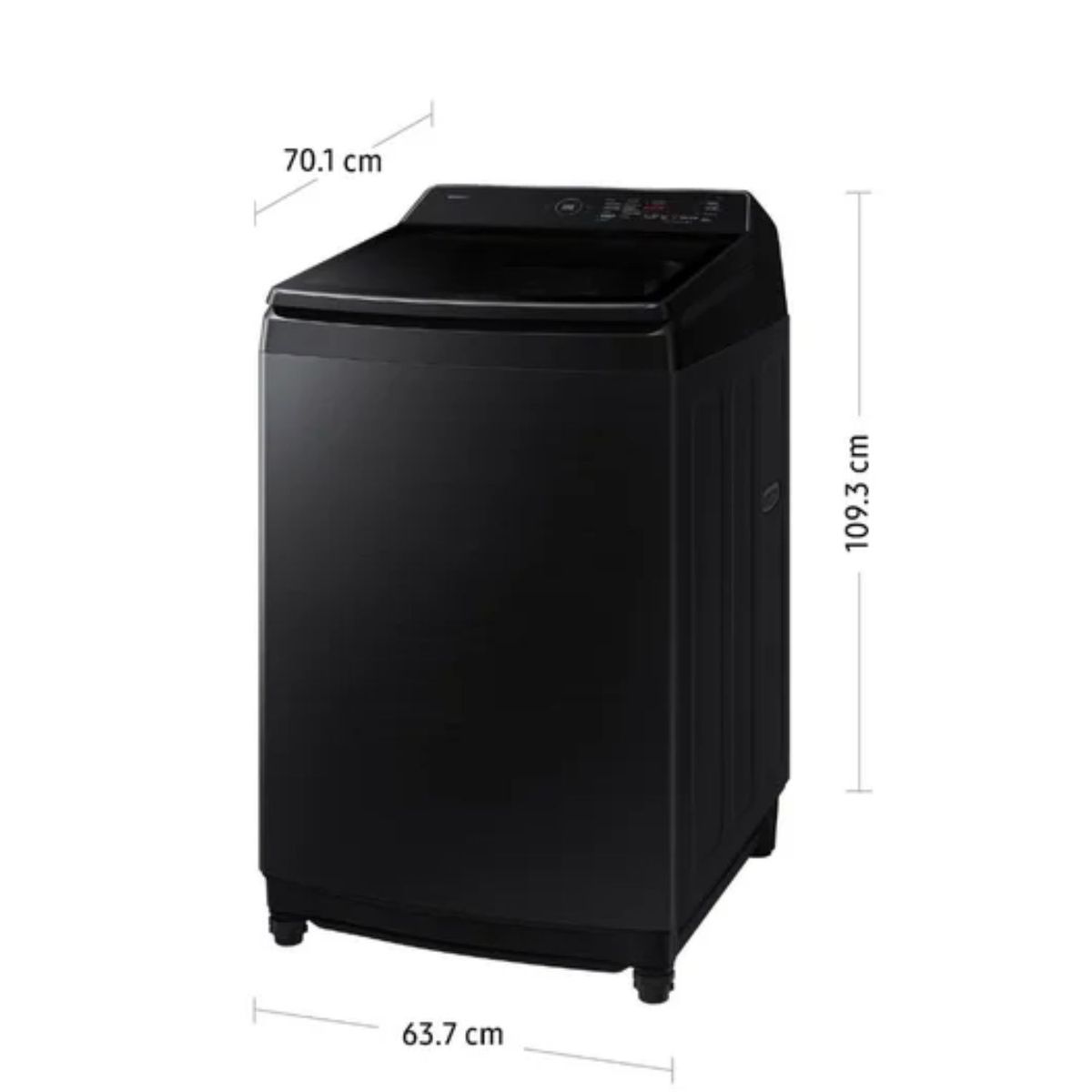 SAMSUNG - Lavadora Samsung AI Wash EcoBubble™ 21kg Negra WA80F21B9BPE