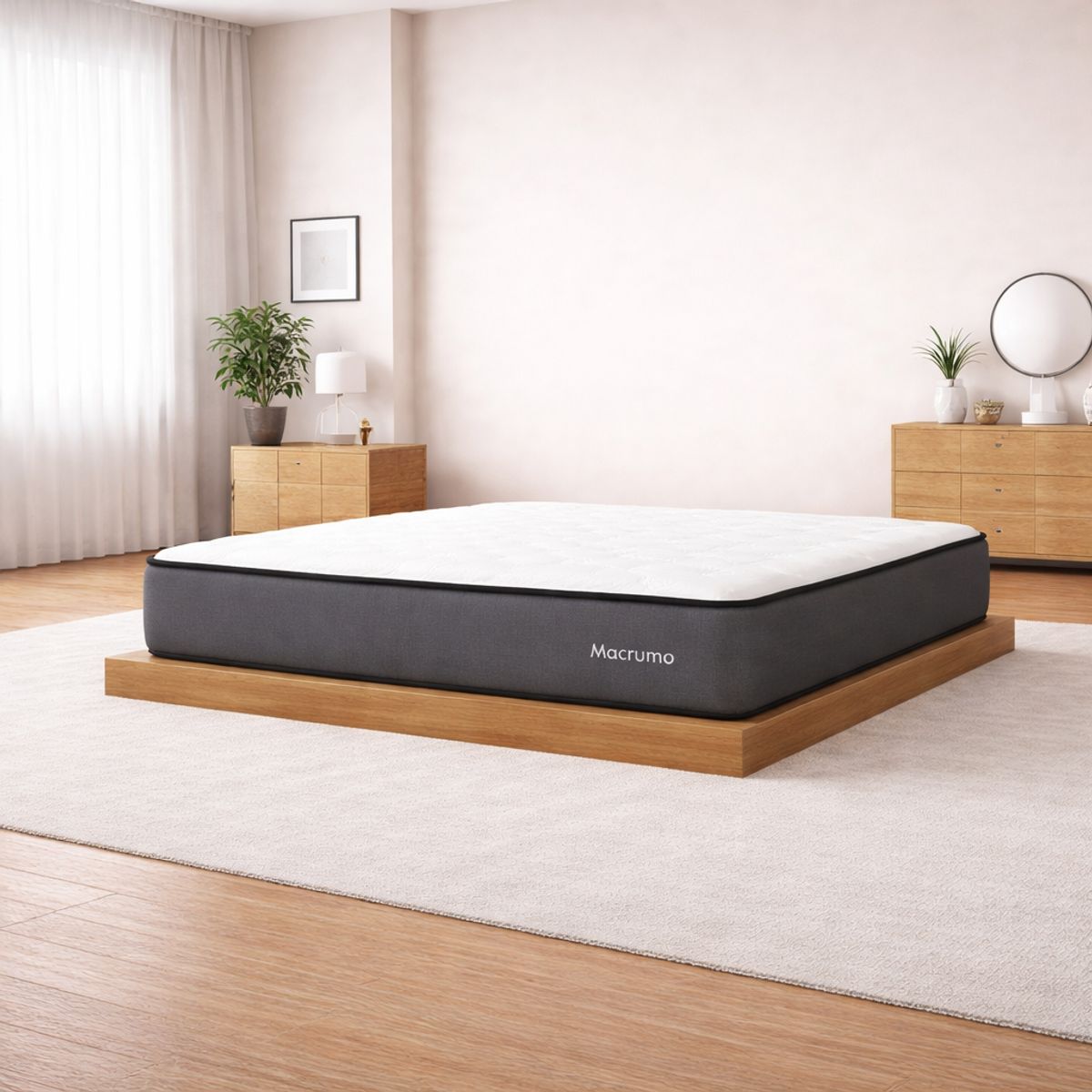 MUEBLES MACRUMO - Colchon Premium Semi Ortopédico King - Macrumo