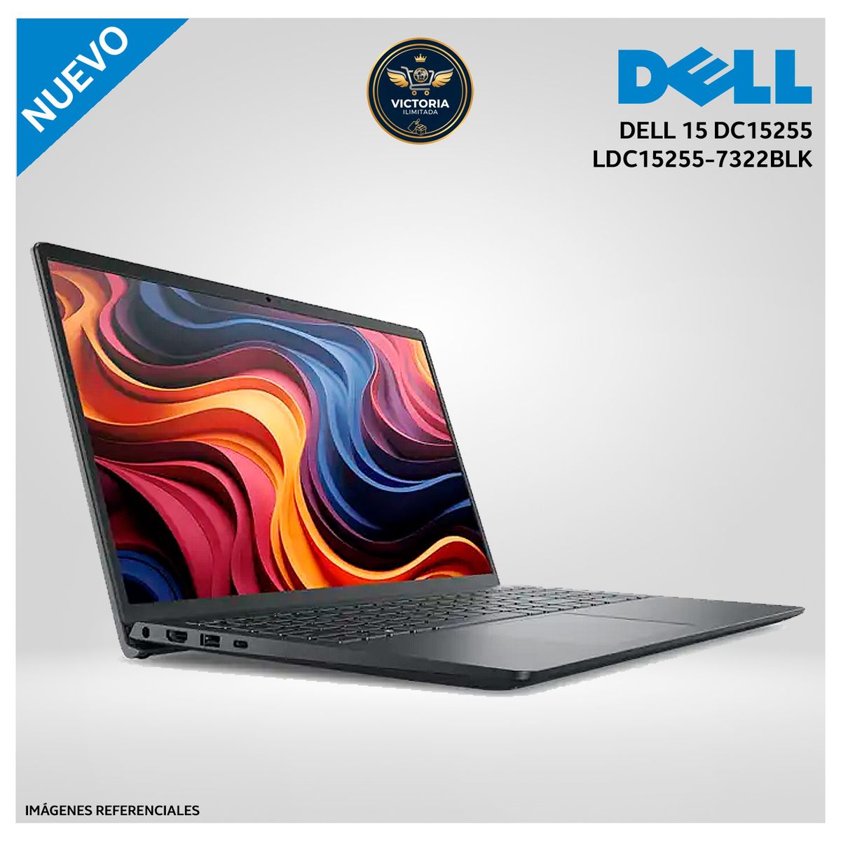 Dell - Laptop DELL 15 DC15255 AMD RYZEN 7 7730U 16GB RAM 1TB SSD 15.6” FHD TOUCHSCREEN LDC15255-7322BLK