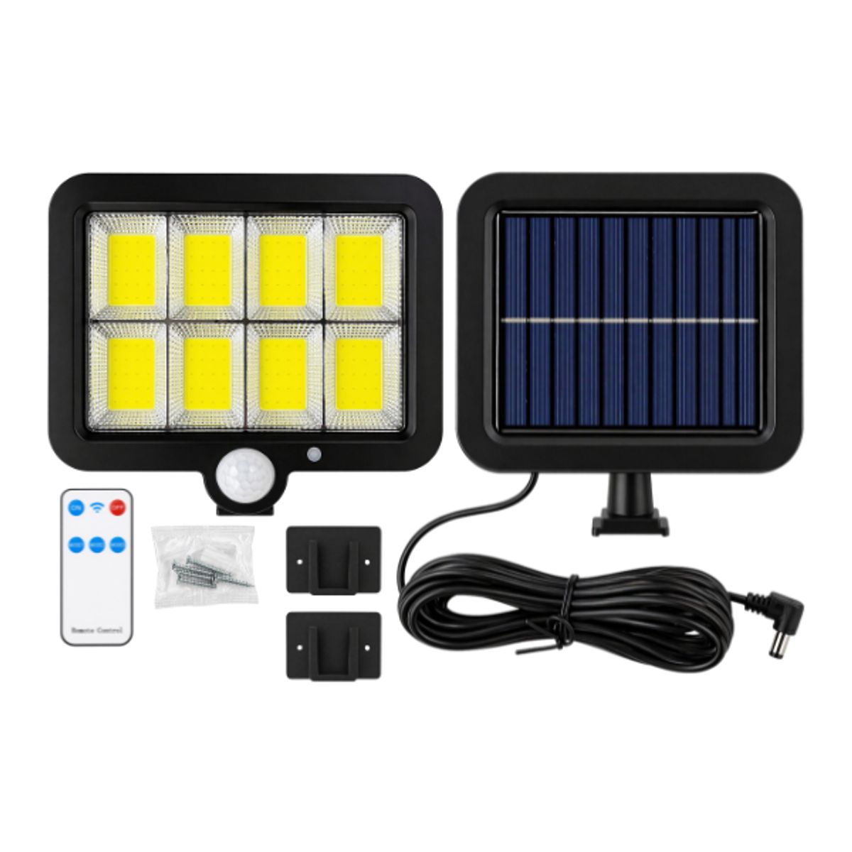GENERICO - Reflector Solar LED con Sensor de Movimiento + Panel Externo
