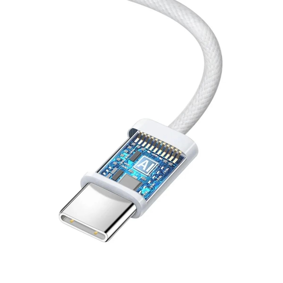 TRANYOO - Cable Tipo C A Tipo C blanco 1 metros marca Tranyoo