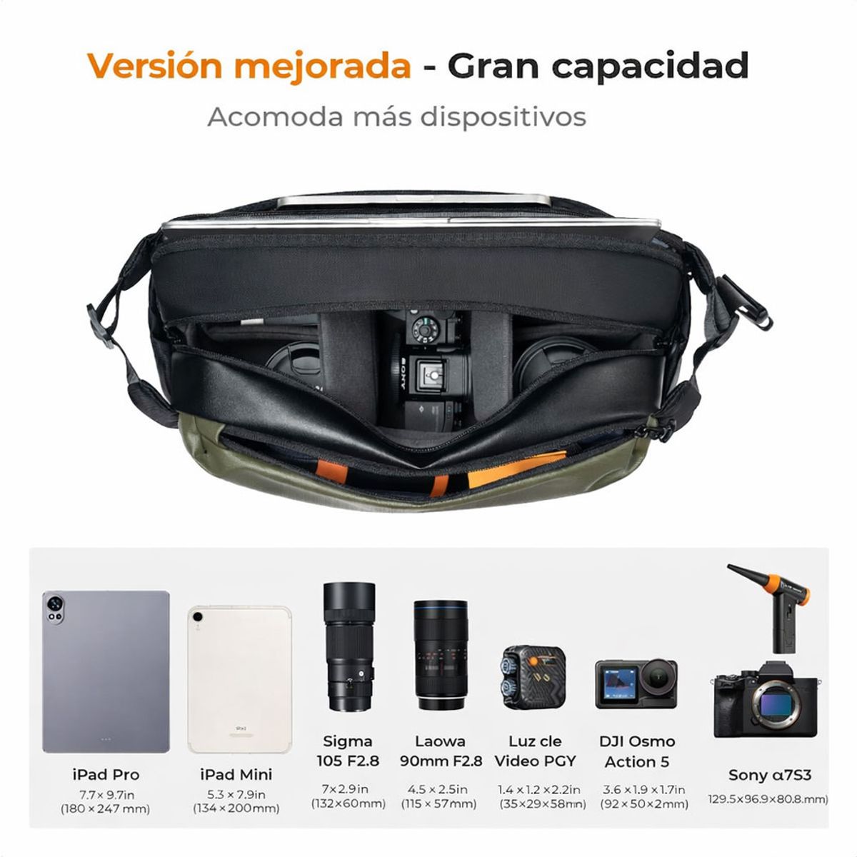 K&F CONCEPT - Estuche K&F Concept 12L - KF13.177v1 - Verde