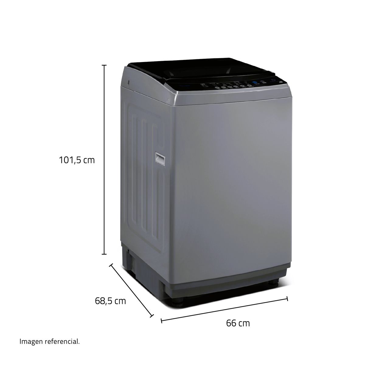 INDURAMA - Lavadora Indurama Automática 18 Kilos Carga Superior Gris Panel Digital LRI-18DGR (Nuevo)