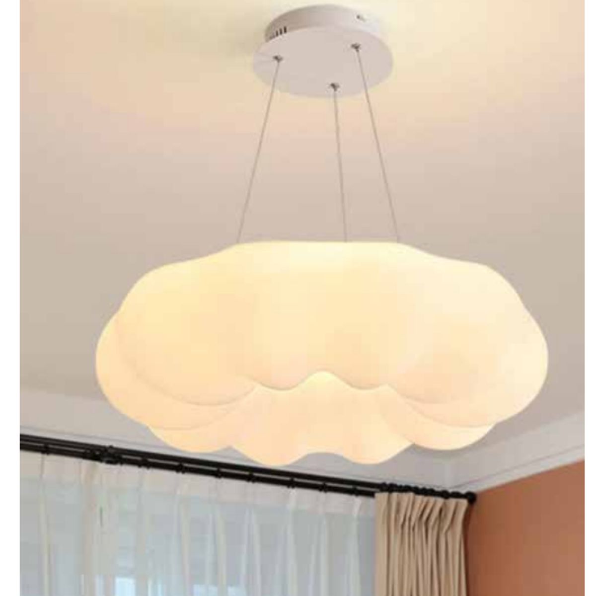 GENERICO - Lámpara colgante LED moderna PVC