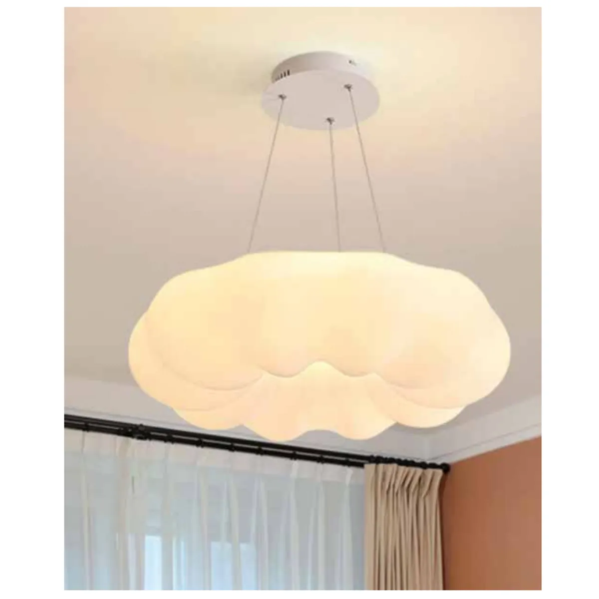 GENERICO - Lámpara colgante LED moderna PVC