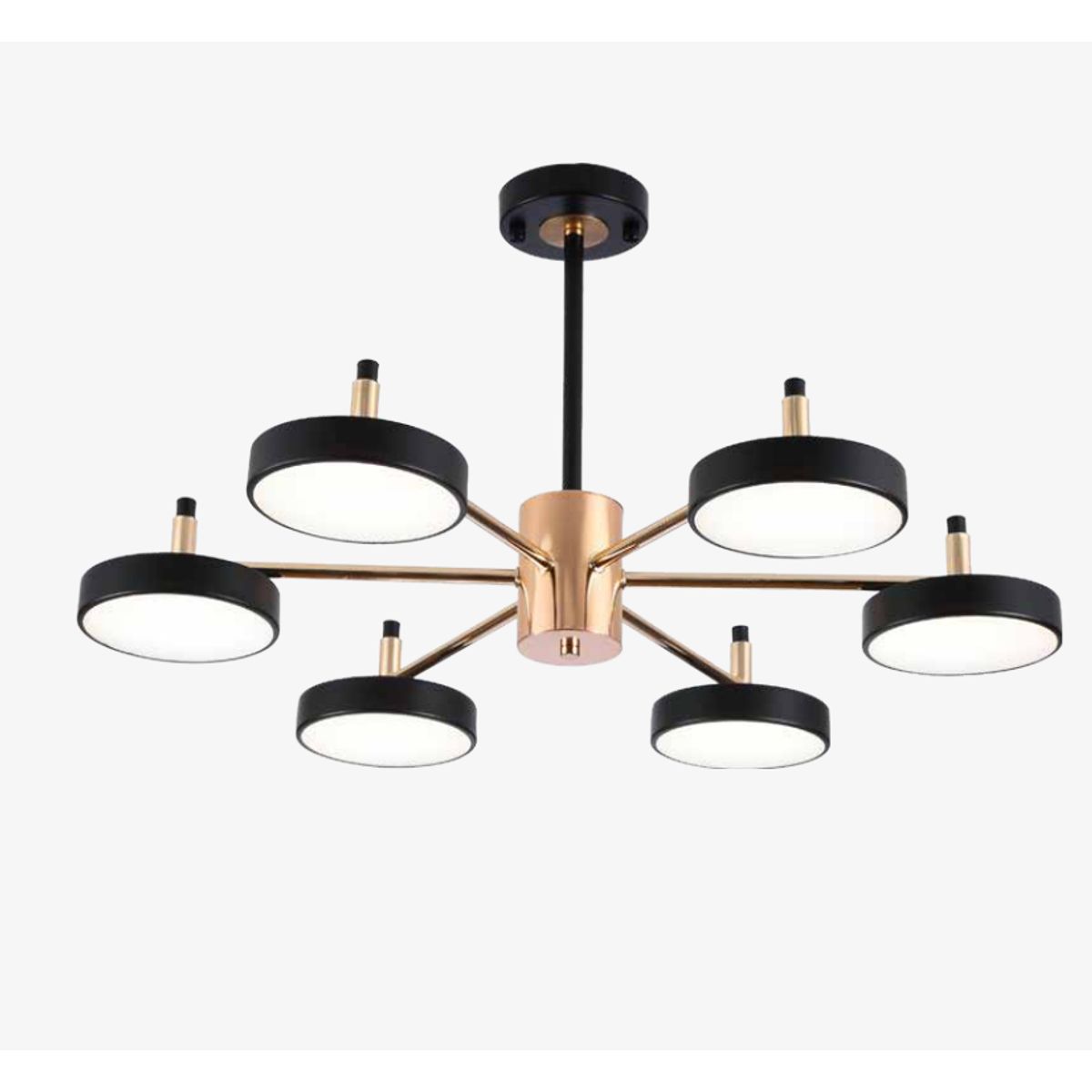 GENERICO - Lámpara colgante LED moderna 6 luces