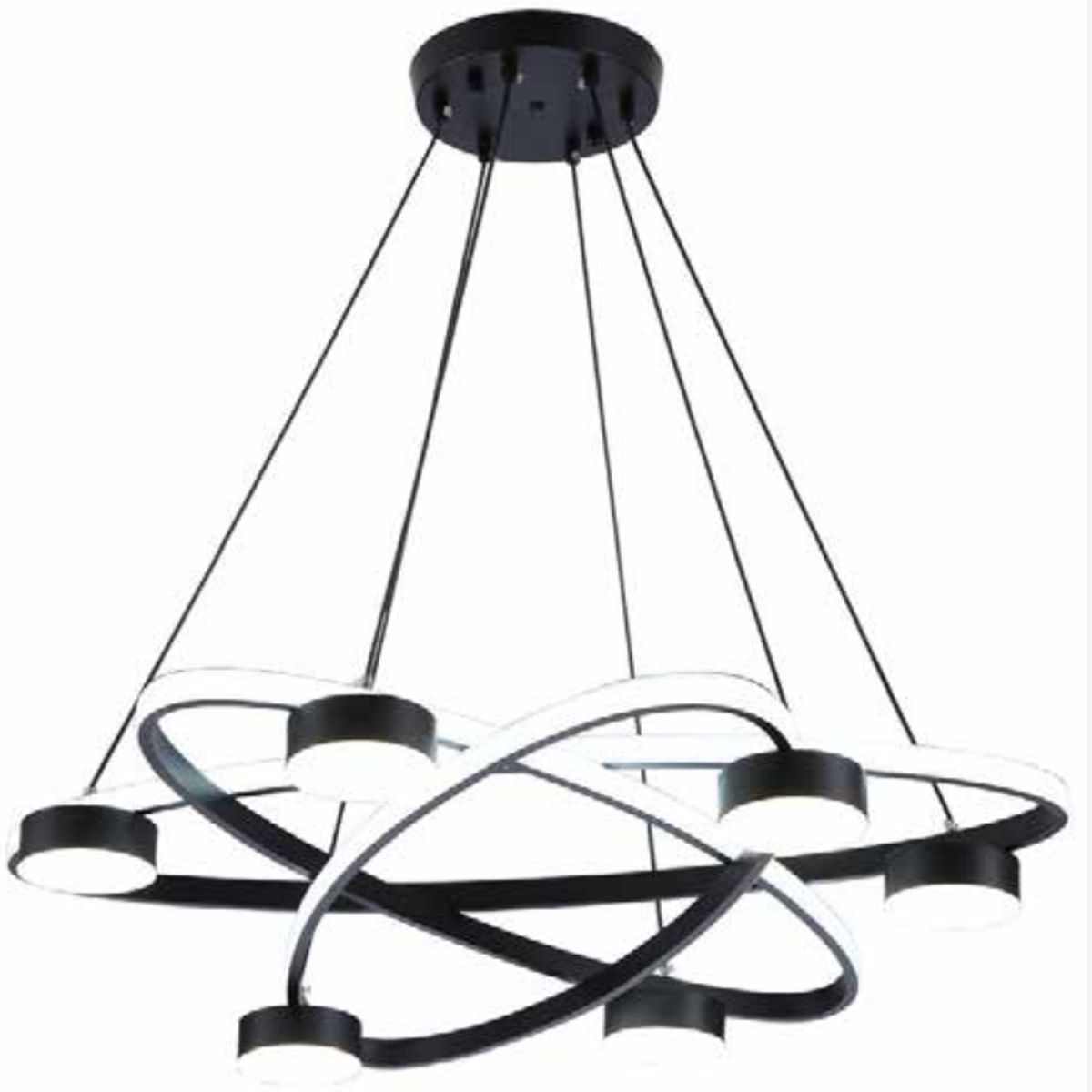 GENERICO - Lámpara colgante LED moderna 6 brazos