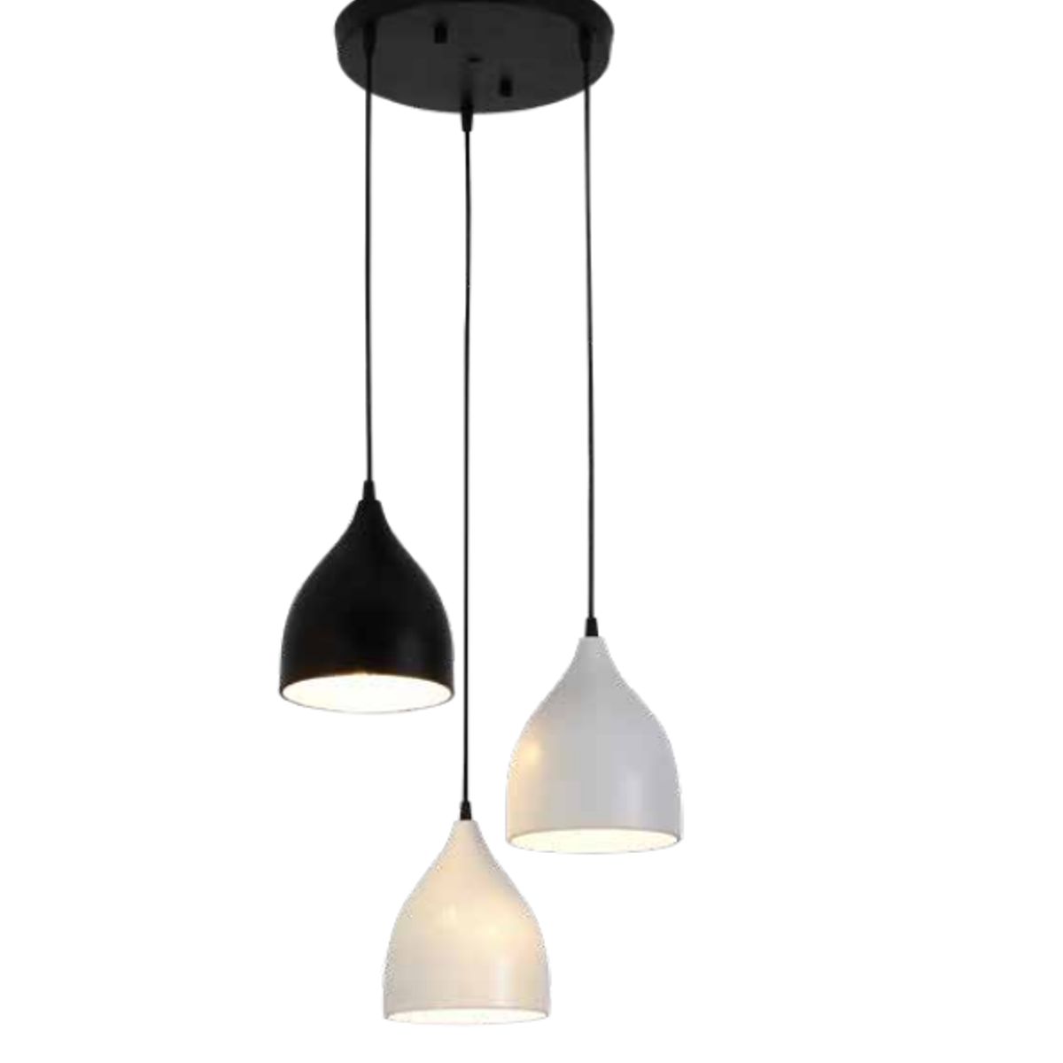 GENERICO - Lámpara colgante decorativa 3 luces E27