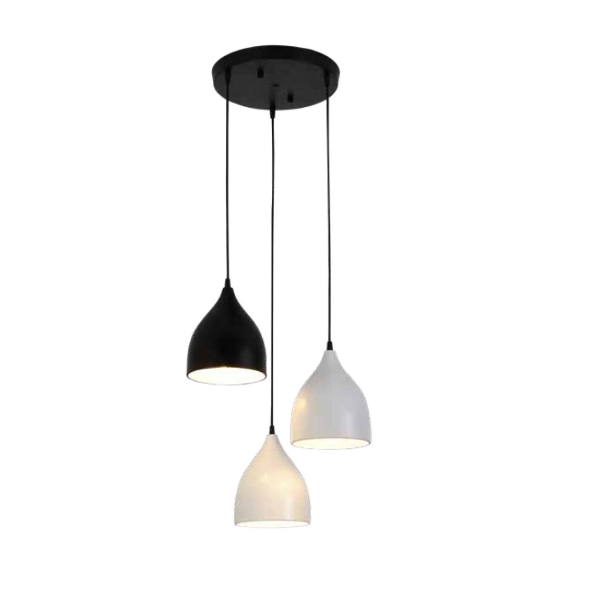 GENERICO - Lámpara colgante decorativa 3 luces E27