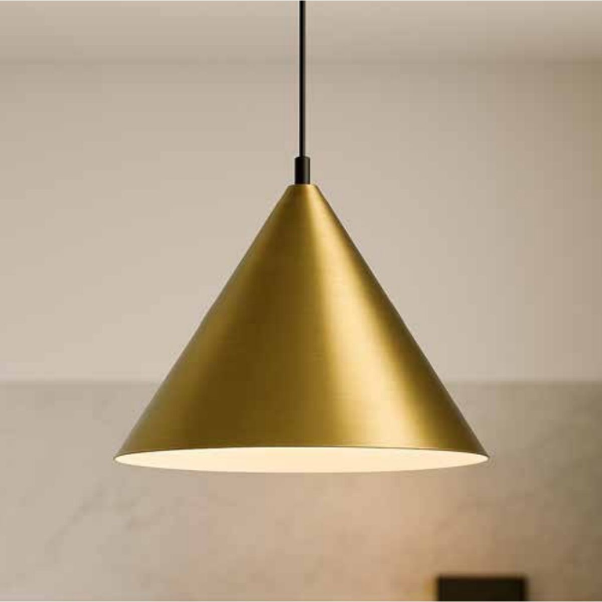 GENERICO - Lámpara colgante cocina cono minimalista
