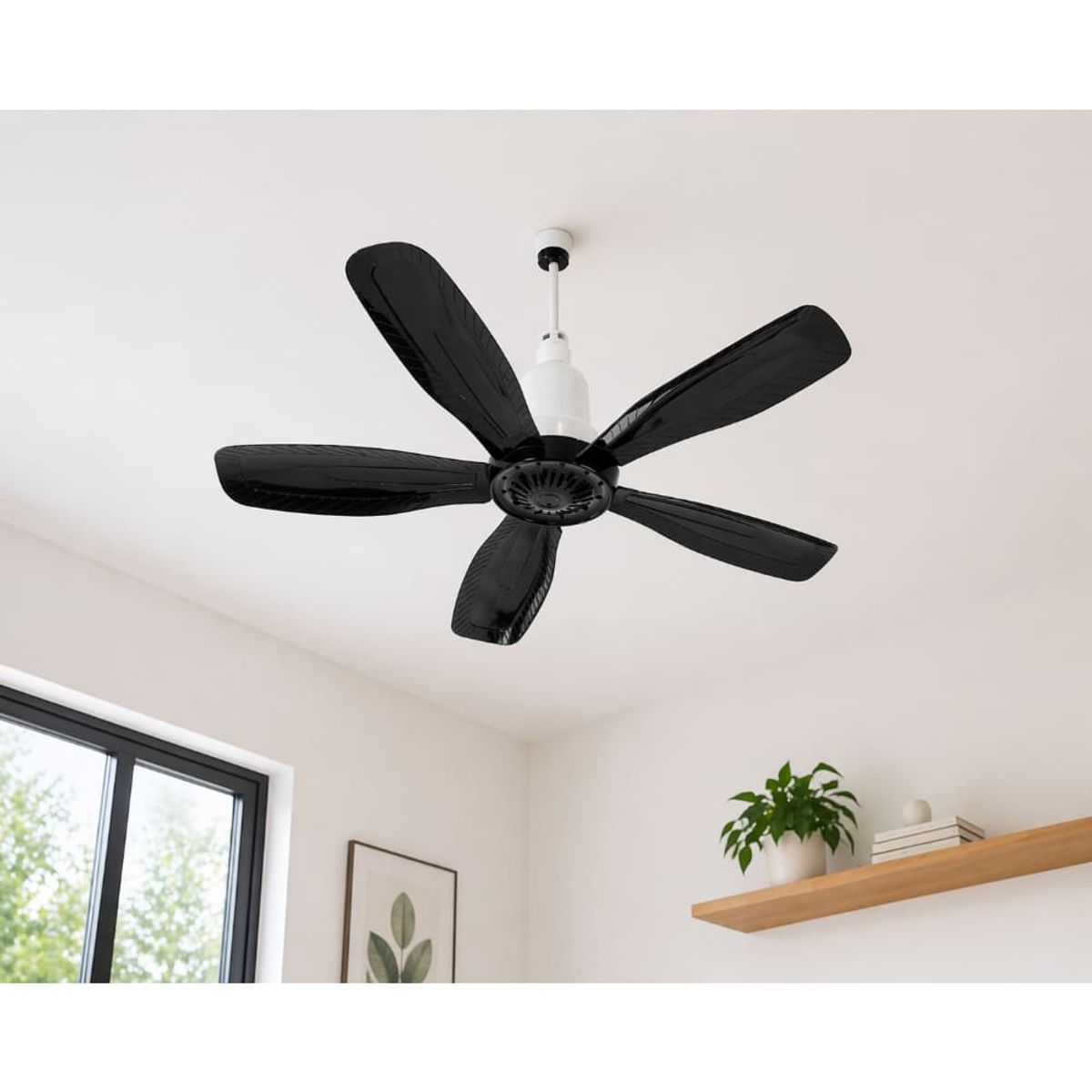 GENERICO - Ventilador Techo 25cm Bajo Consumo Alta Potencia Flujo Aire Uniforme Diseño Moderno KB1092