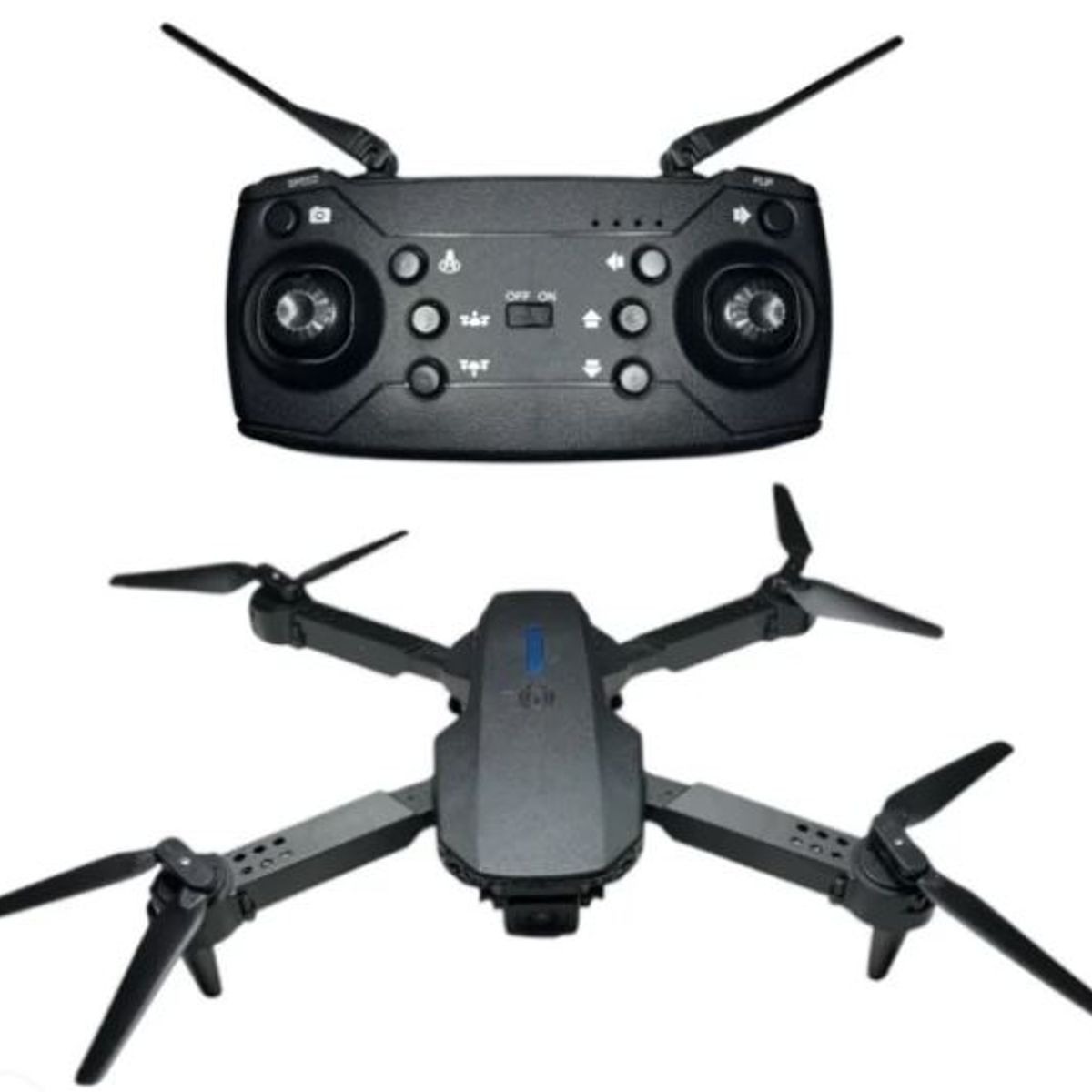 GENERICO - Dron E88 4k Wifi Control Remoto Giro 360 Plegable