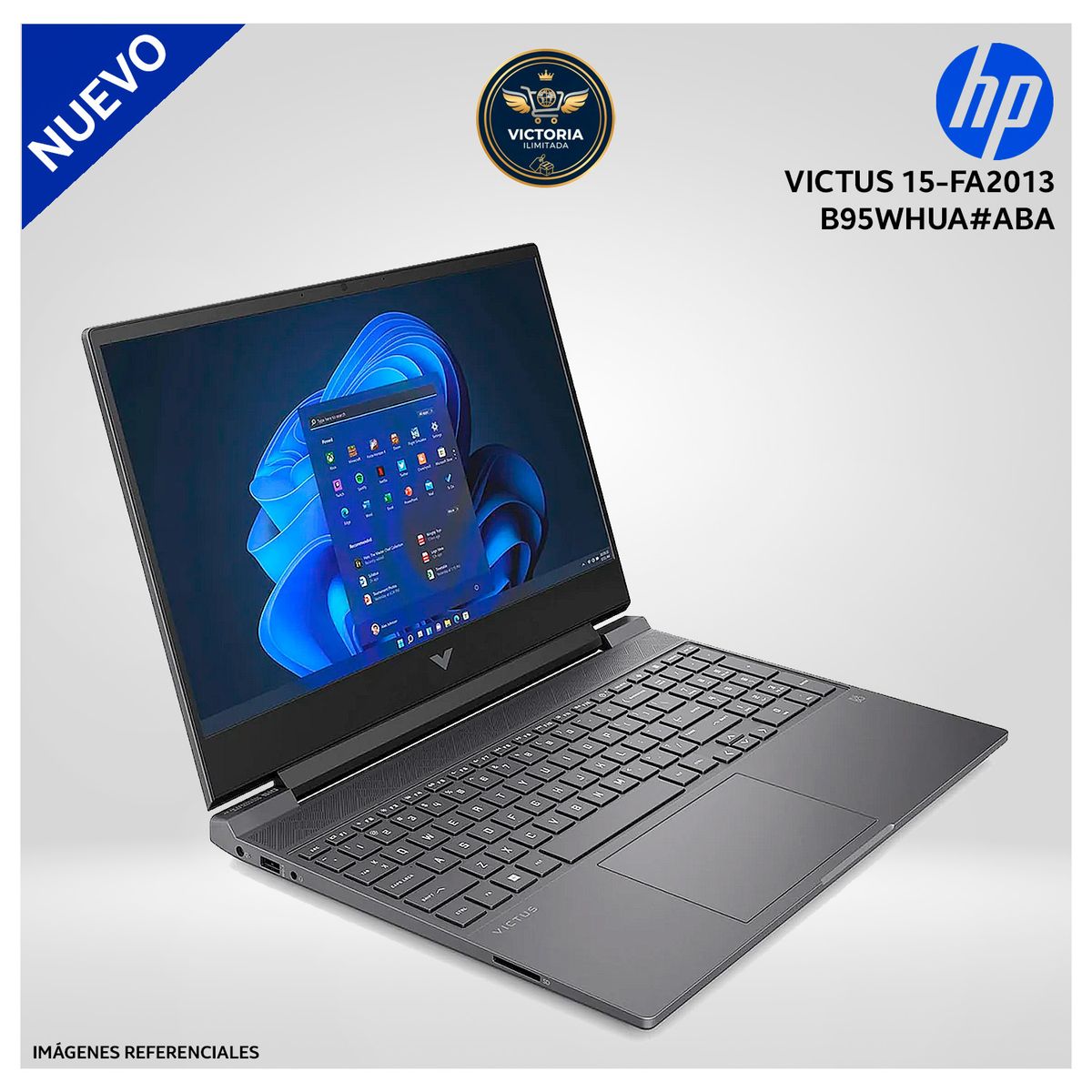 HP - Laptop HP Victus 15-FA2013DX Intel Core i5 13420H 8GB RAM 512GB SSD RTX 3050 6GB 15.6" FHD Windows 11 (B95WHUA#ABA)