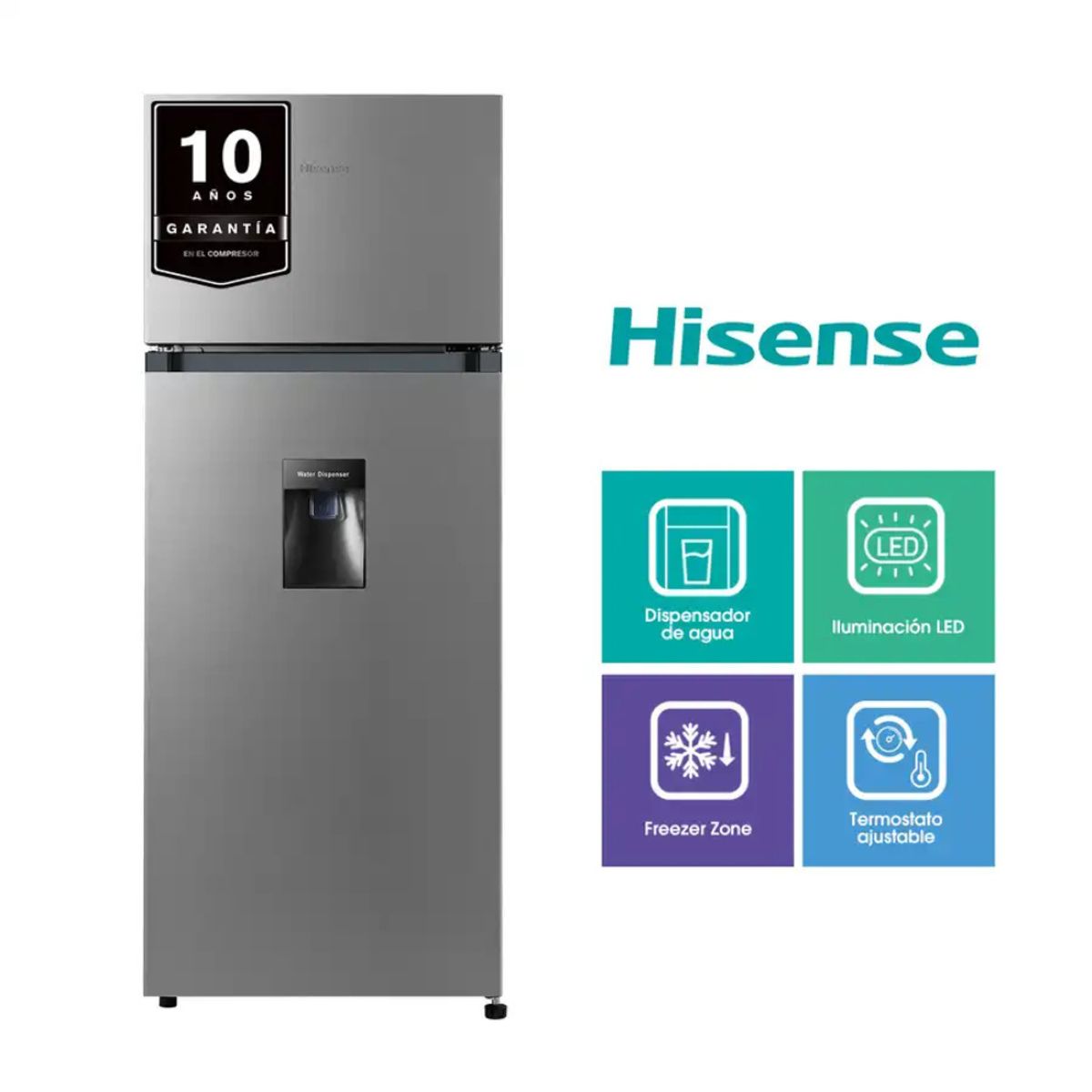 HISENSE - Refrigeradora 205L Top mount Frost RD267H Hisense