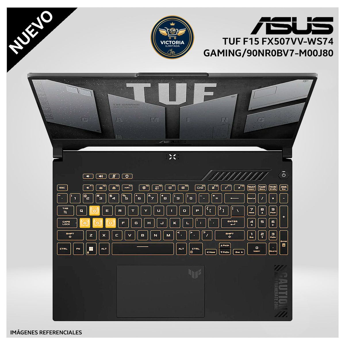 ASUS - Laptop Asus TUF FX507VV-WS74 Intel Core i7 13620H 16GB RAM 1TB SSD RTX 4060 8GB 15.6" FHD Windows 11(90NR0BV7-M00J80)