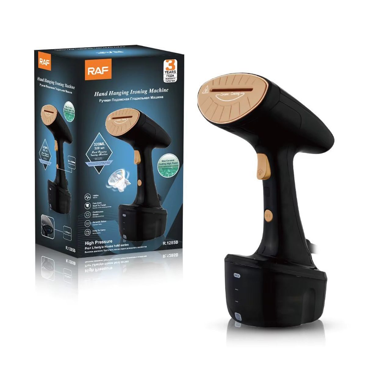 GENERICO - Plancha A Vapor Portatil Plegable Raf 1600w