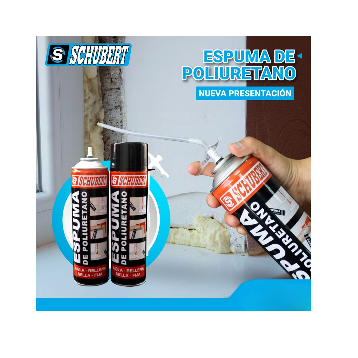 SCHUBERT - Pack 2 Und.  Espuma de Poliuretano Schubert - Original