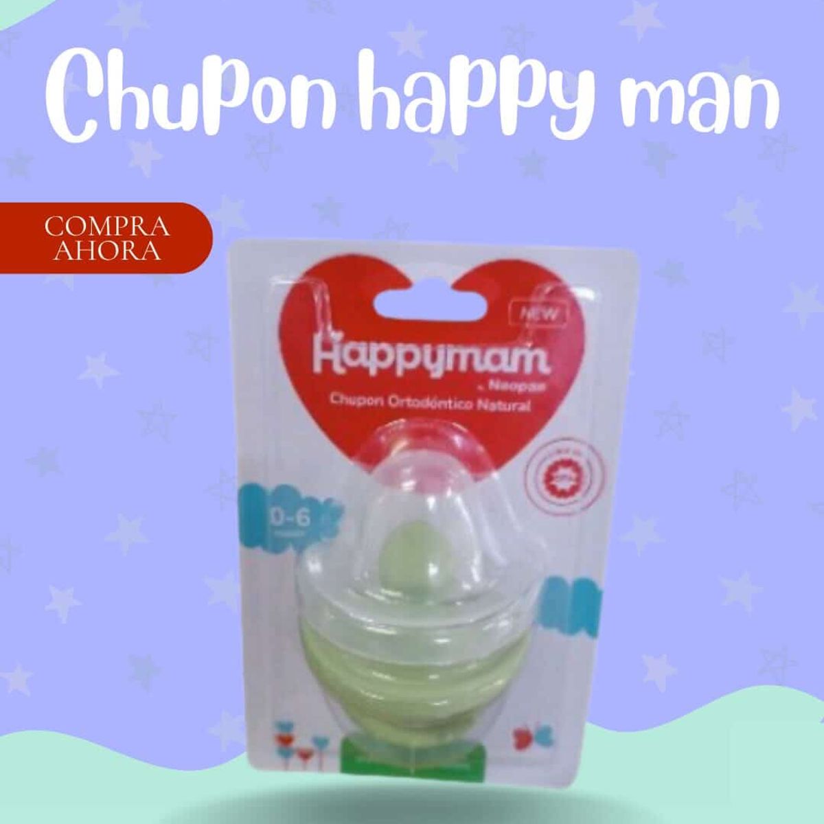 GENERICO - CHUPON PARA BEBE HAPPYMAN VERDE PREMIUM
