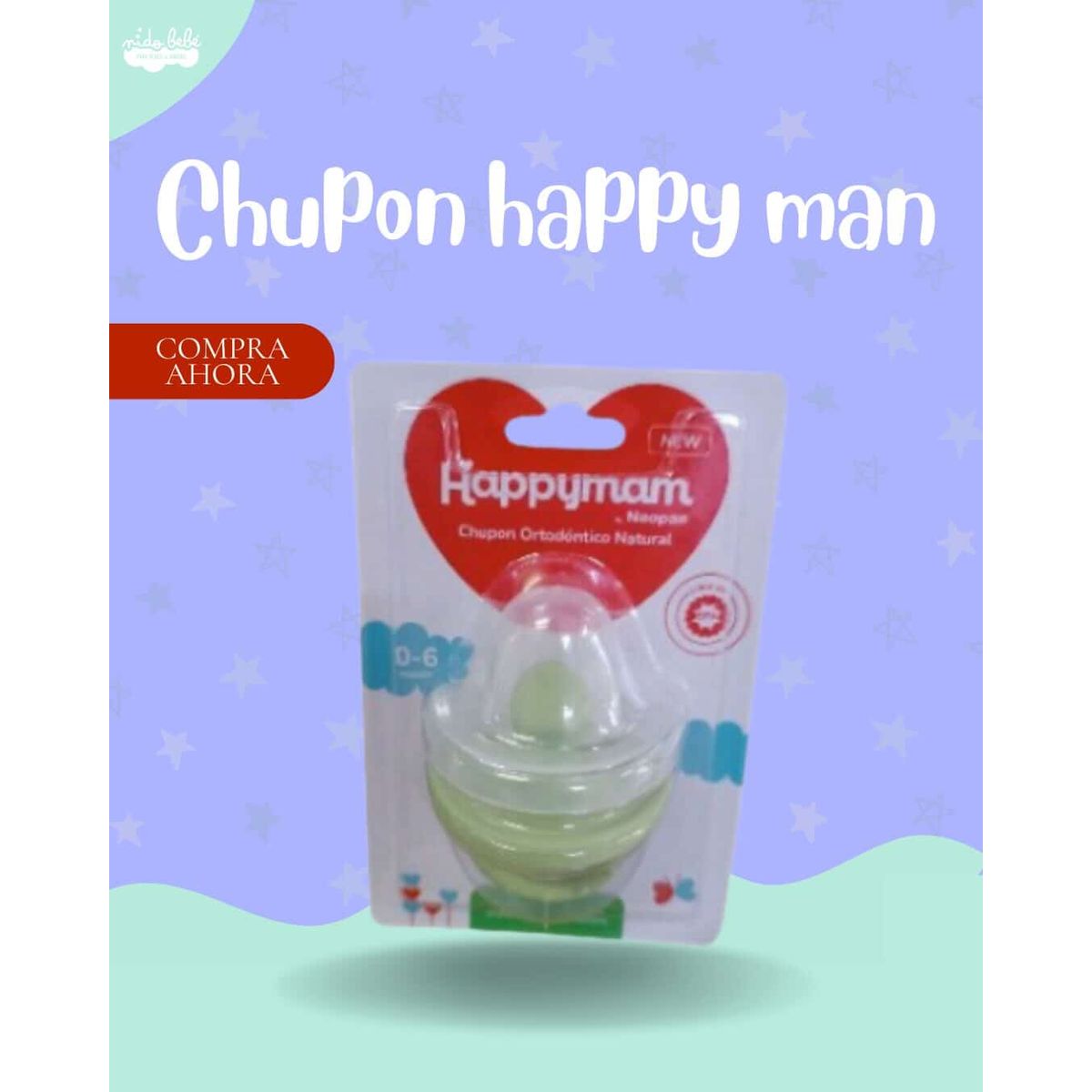 GENERICO - CHUPON PARA BEBE HAPPYMAN VERDE PREMIUM