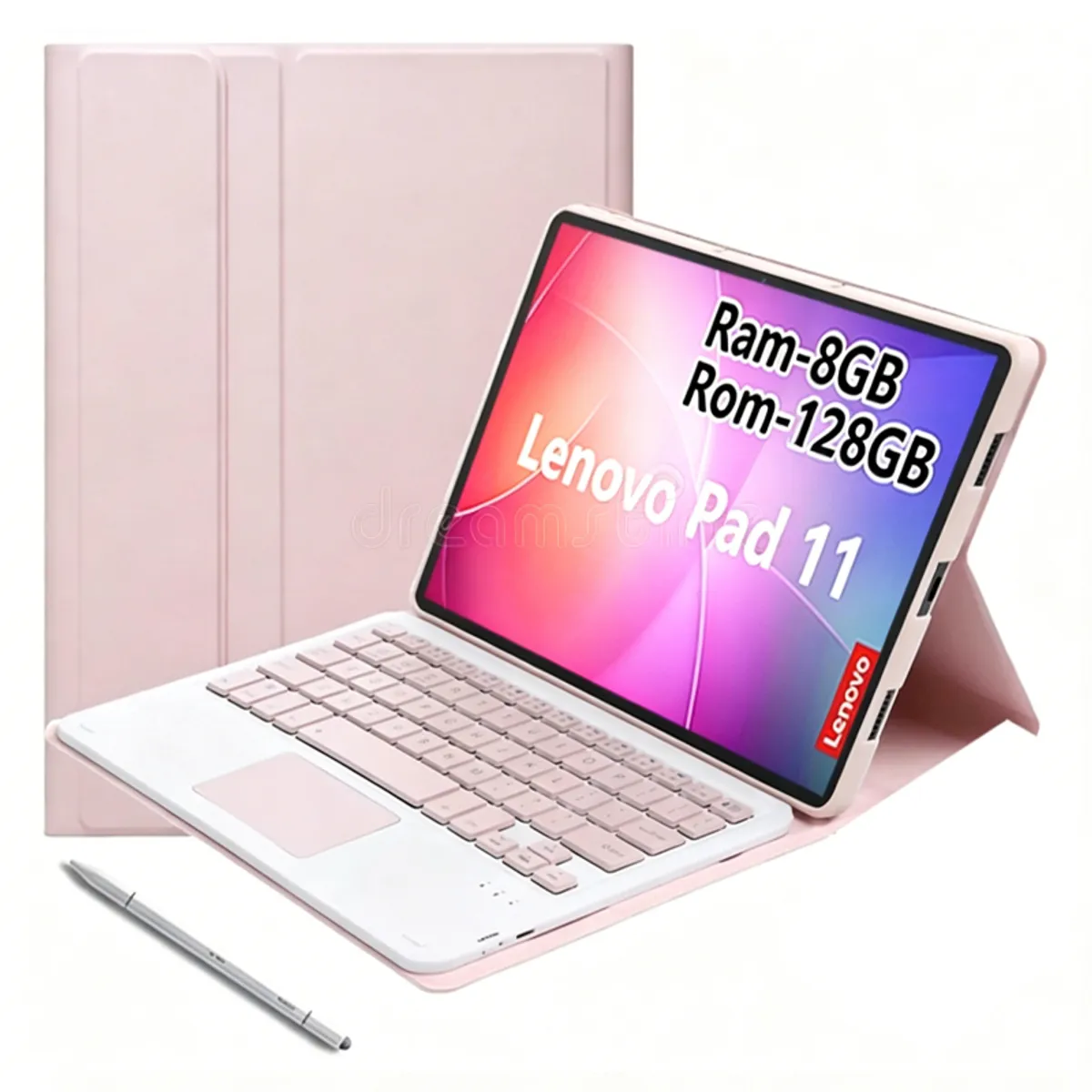 LENOVO - Tablet Lenovo Pad 11 2025 8GB+128GB WiFi y Teclado & Lápiz-Rosa