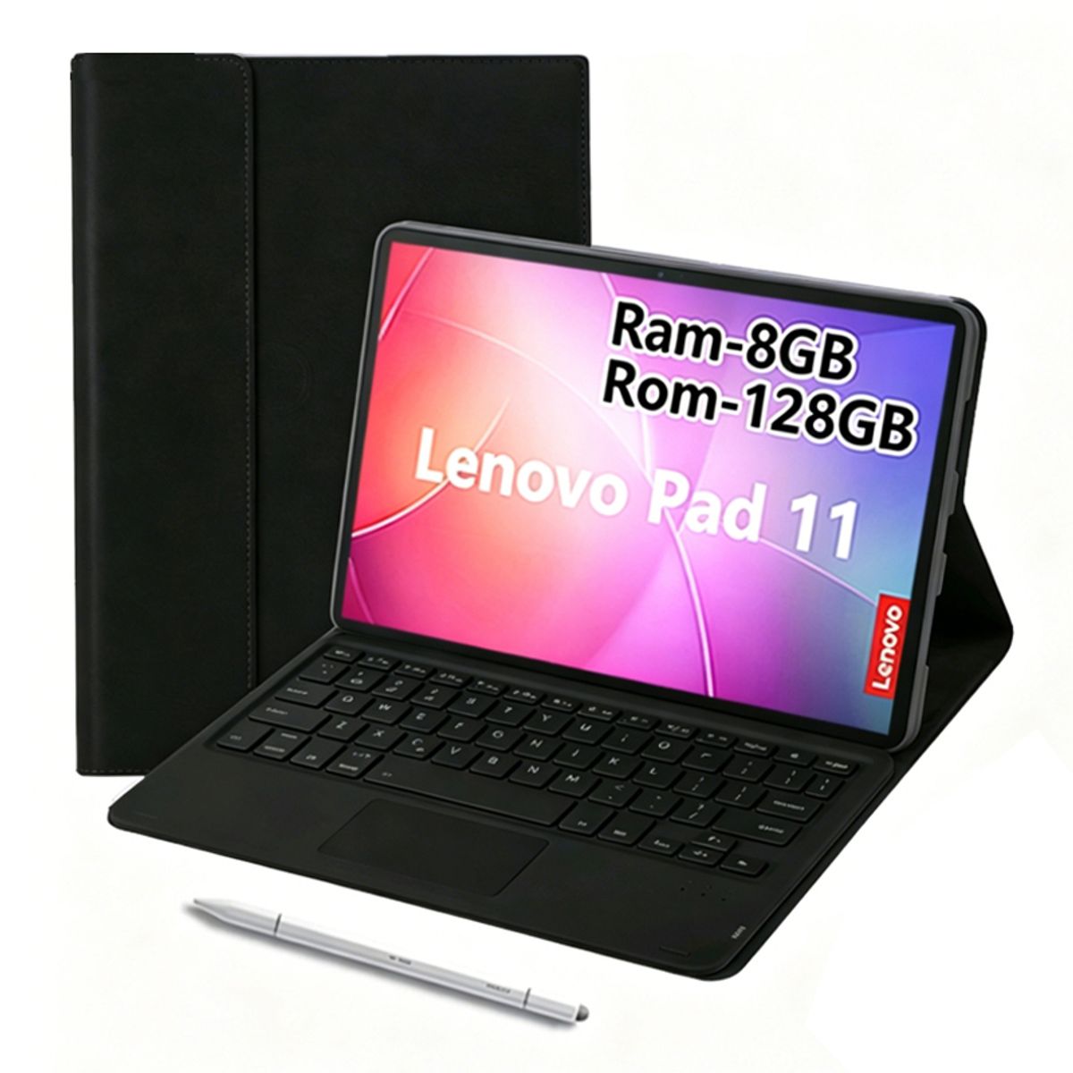 LENOVO - Tablet Lenovo Pad 11 2025 8GB+128GB WiFi y Teclado & Lápiz - Negro