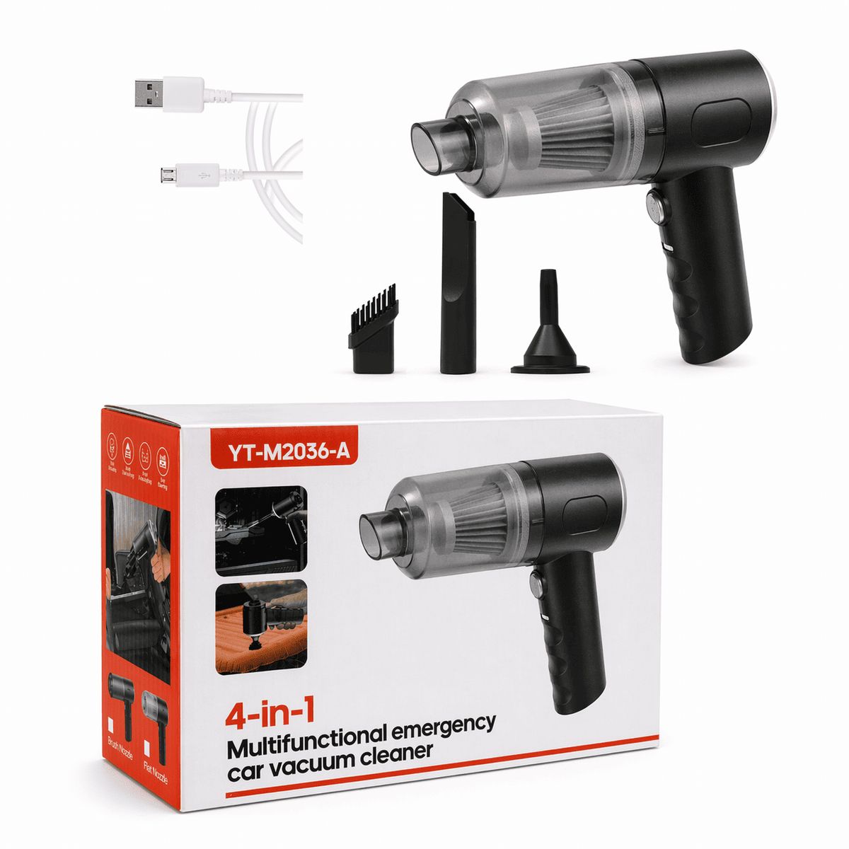 Aspiradora Mini Multifuncional 4 En 1 Portátil, marca OEM - Foto Principal